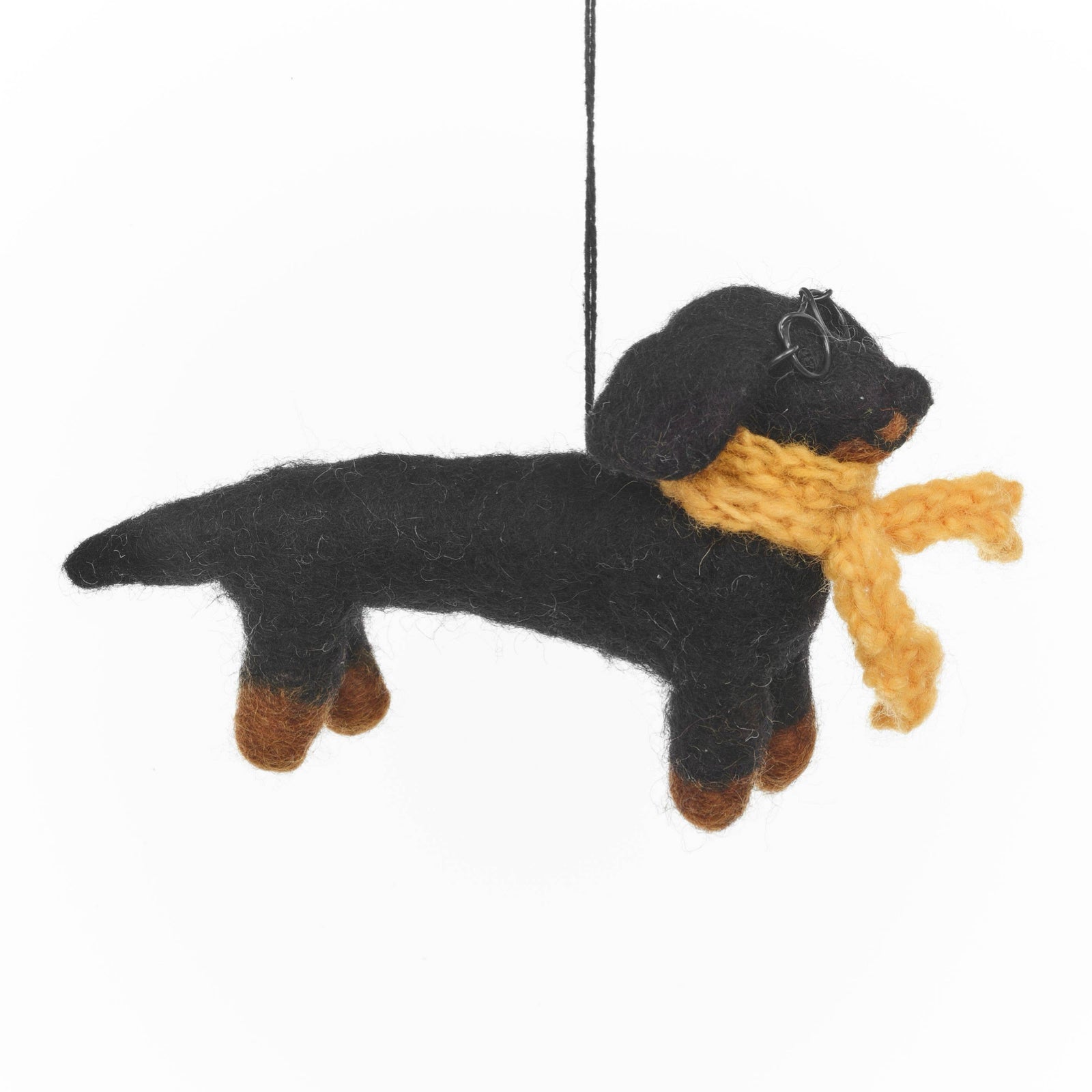 Douglas the Dachshund Felt Ornament 5" - bubblegum market