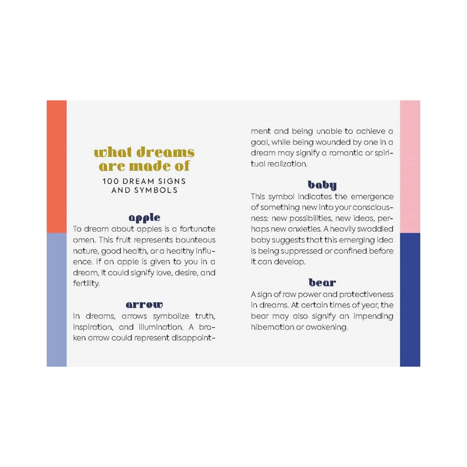 Dream Decoder Deck | 100 Symbols to Interpret the Meaning of Your Dreams - bubblegum market