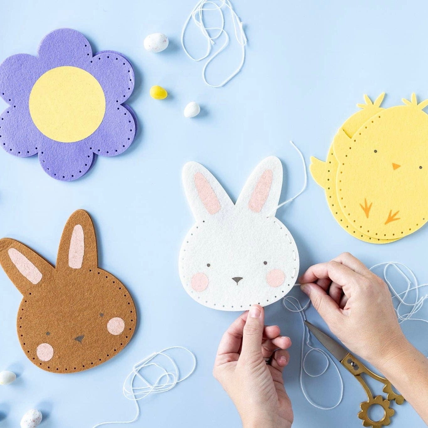 Easter Felt Pouch Kit - bubblegum market