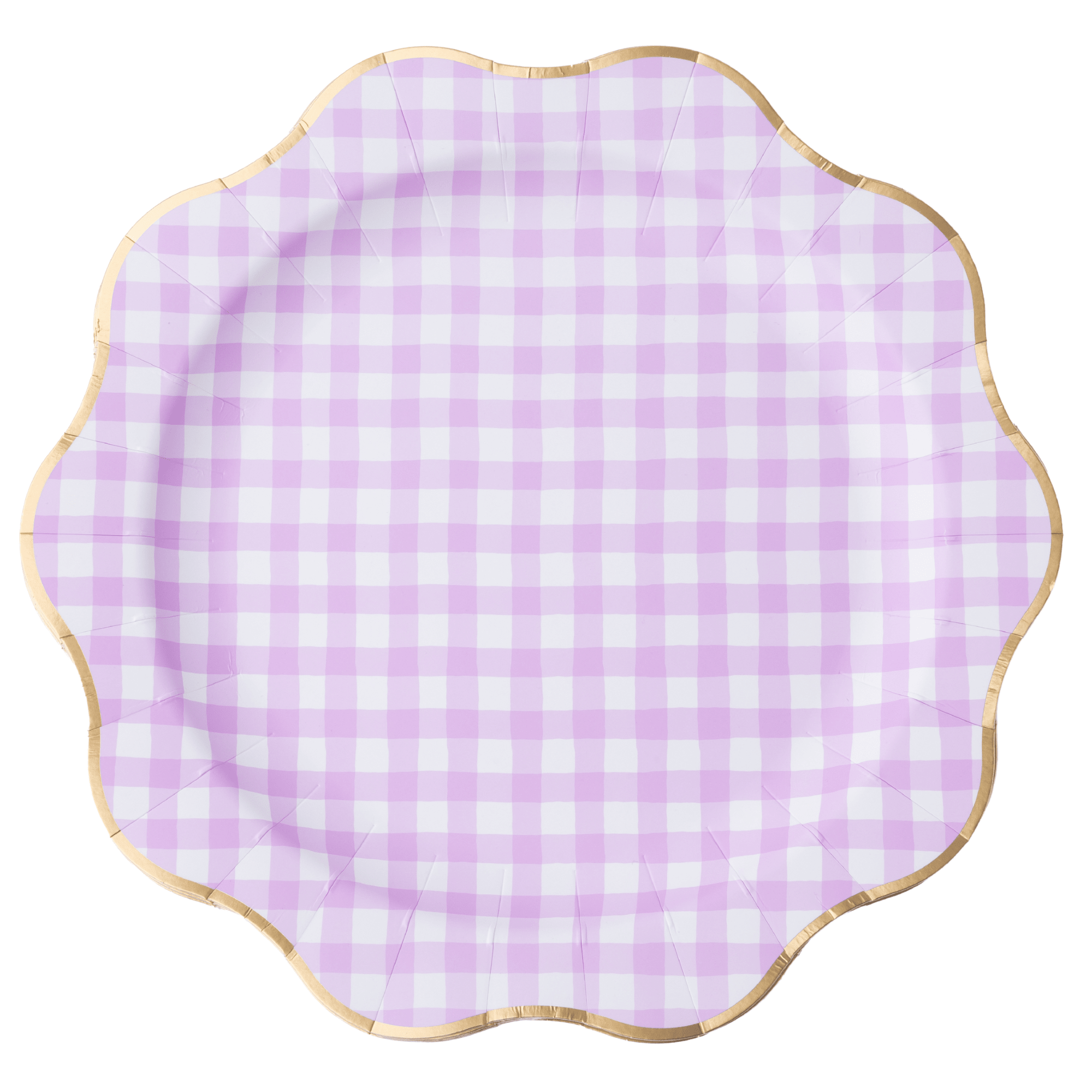 Elegant Le Lilac Gingham Dinner Plates 10.75" - bubblegum market