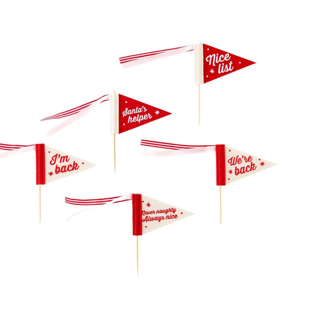 Elf Mini Felt Pennant Flags - bubblegum market