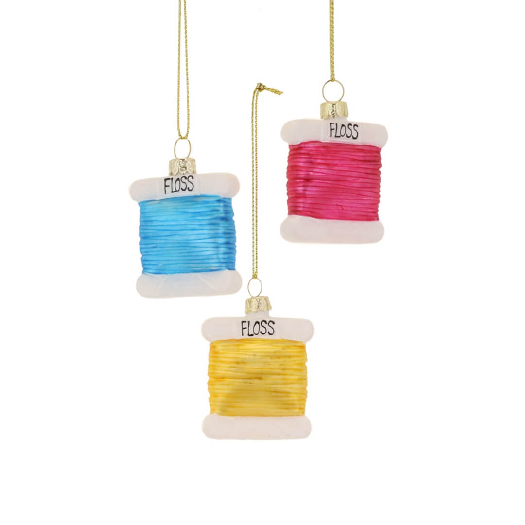 Embroidery Floss Ornament 2.5" - bubblegum market