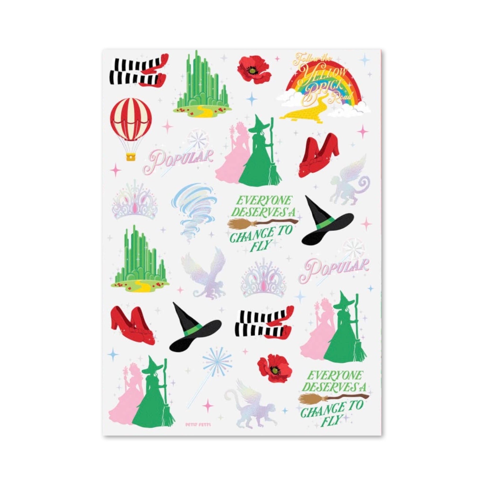 Emerald City Temporary Tattoos - bubblegum market