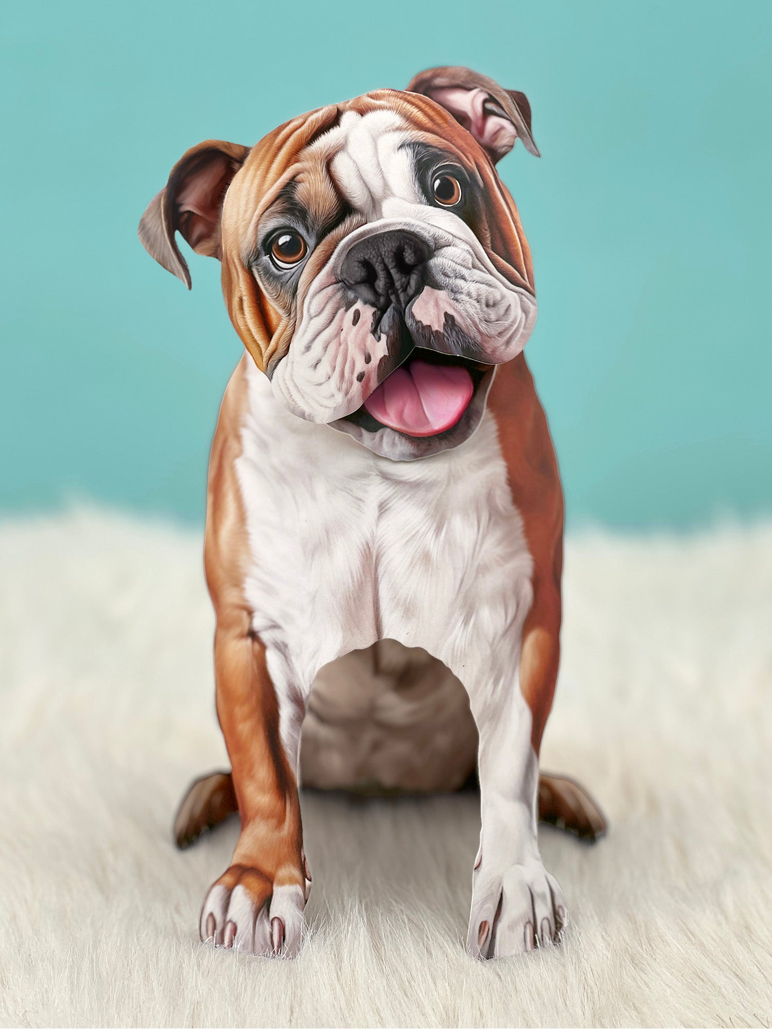 English Bulldog Pop - Up Pet Card - bubblegum market