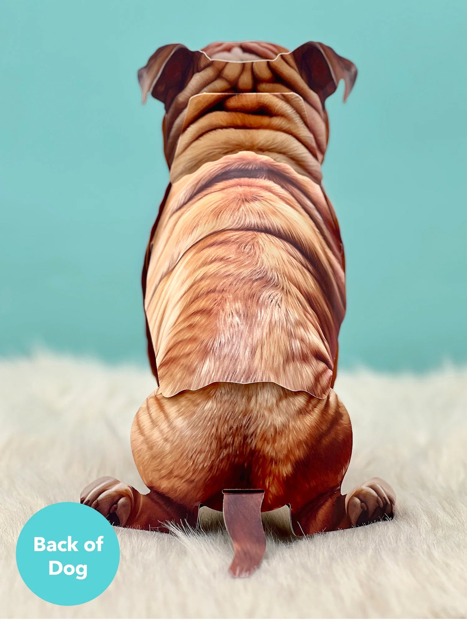 English Bulldog Pop - Up Pet Card - bubblegum market