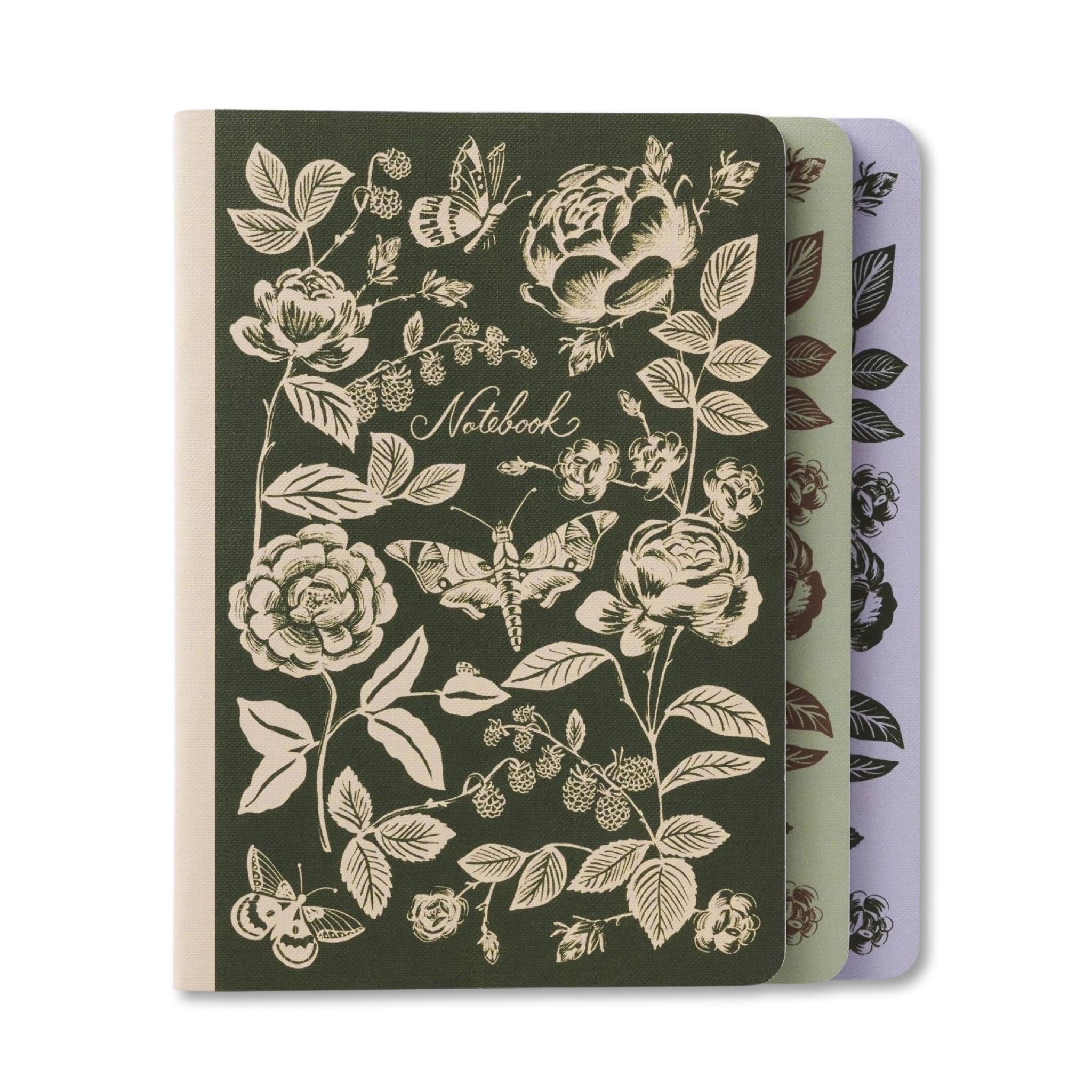 English Rose Notebooks (Set of 3) - bubblegum market