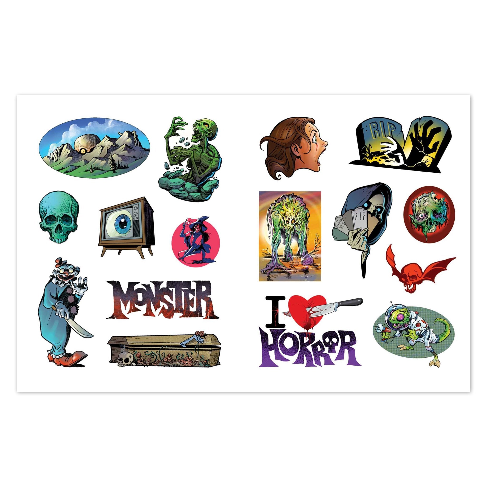 Extreme Horror Sticker Book - bubblegum market