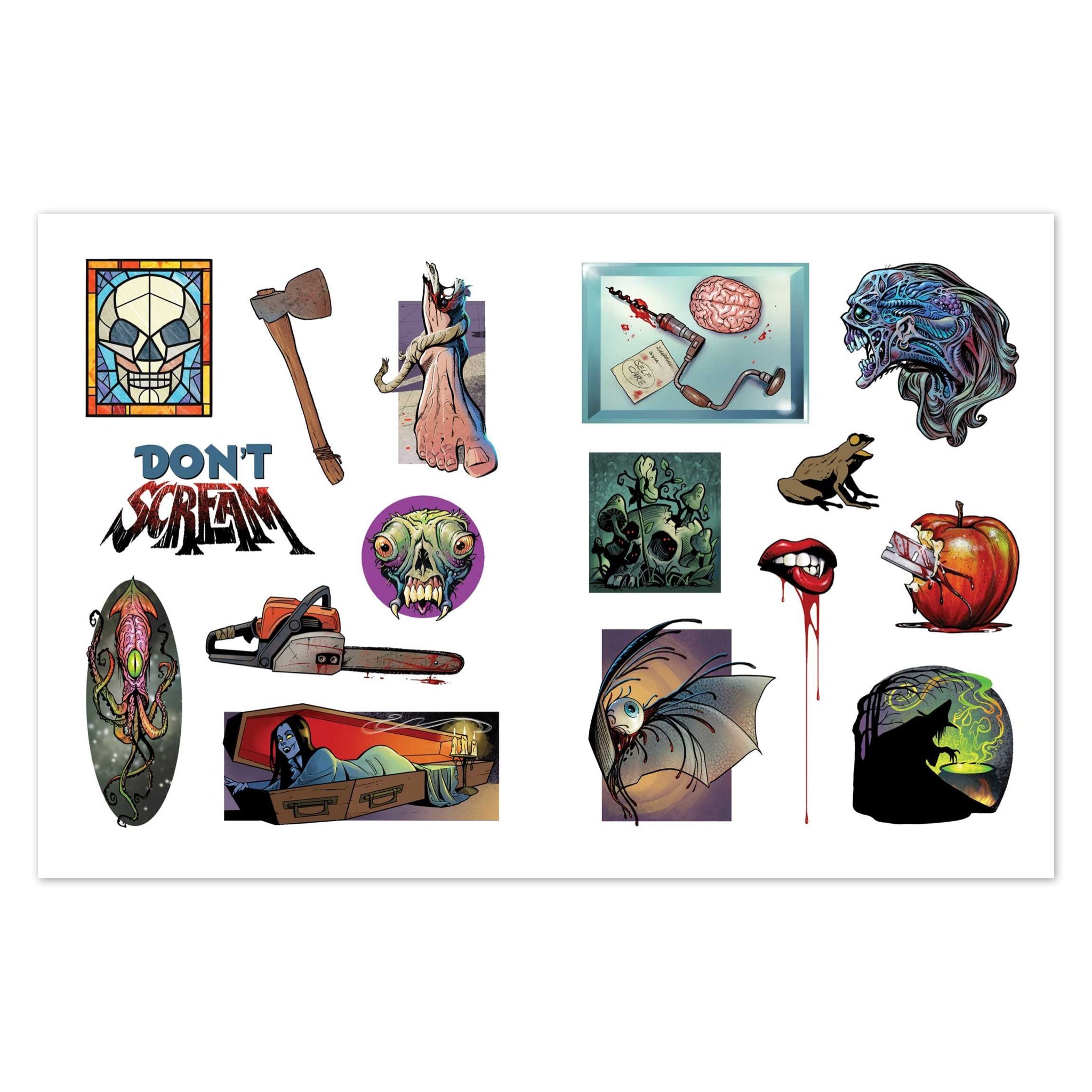 Extreme Horror Sticker Book - bubblegum market