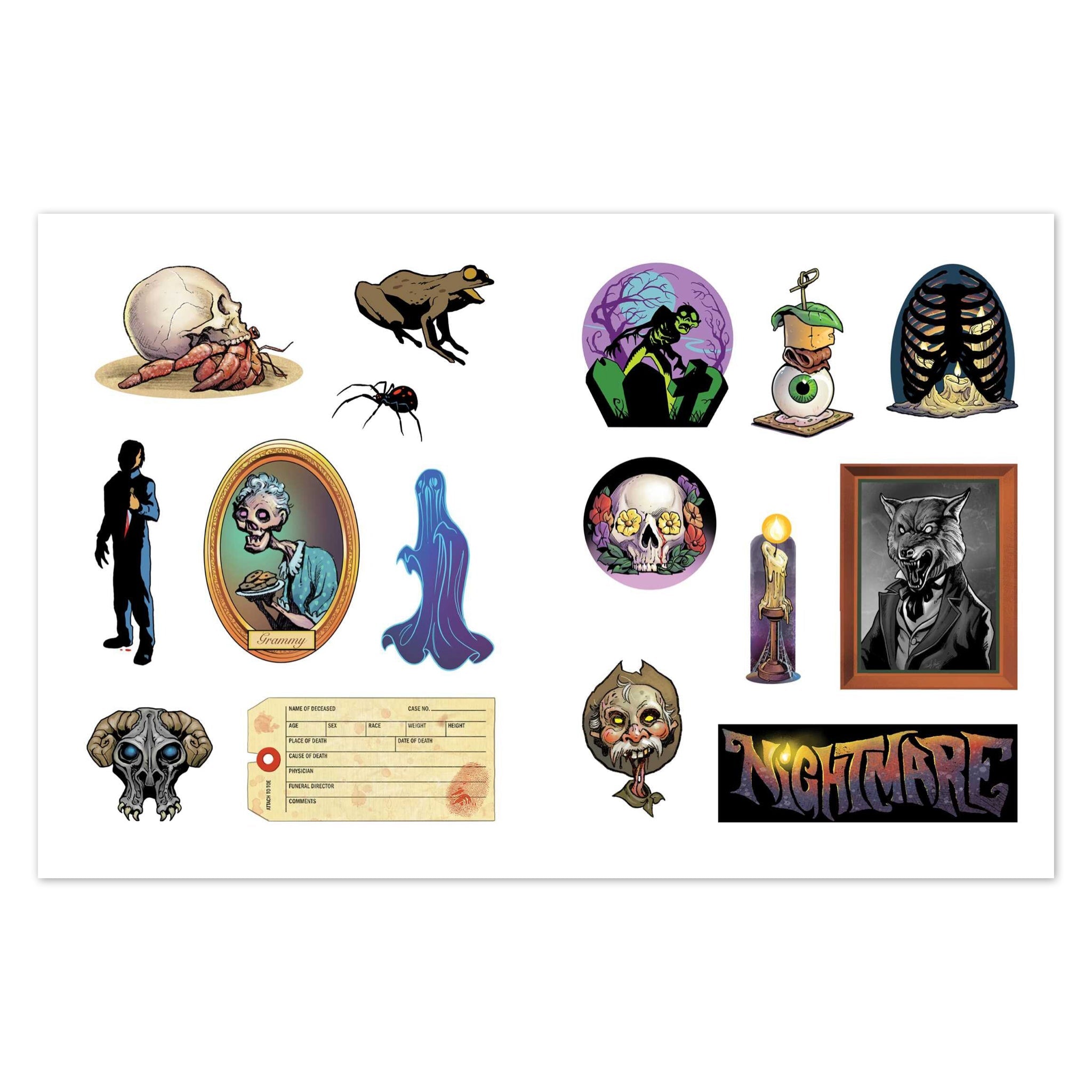 Extreme Horror Sticker Book - bubblegum market