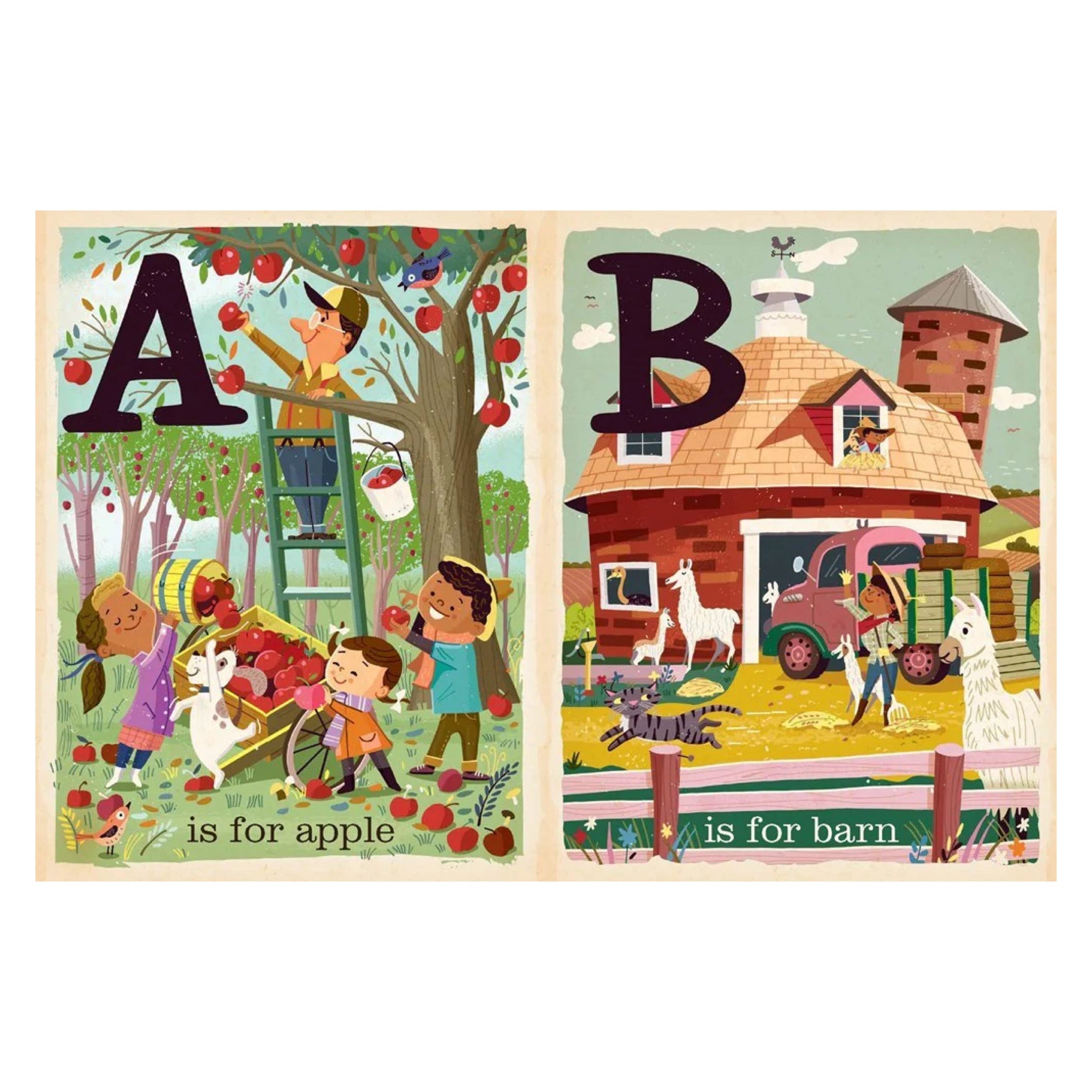 F is for Farm: Alphabet Board Book - bubblegum market