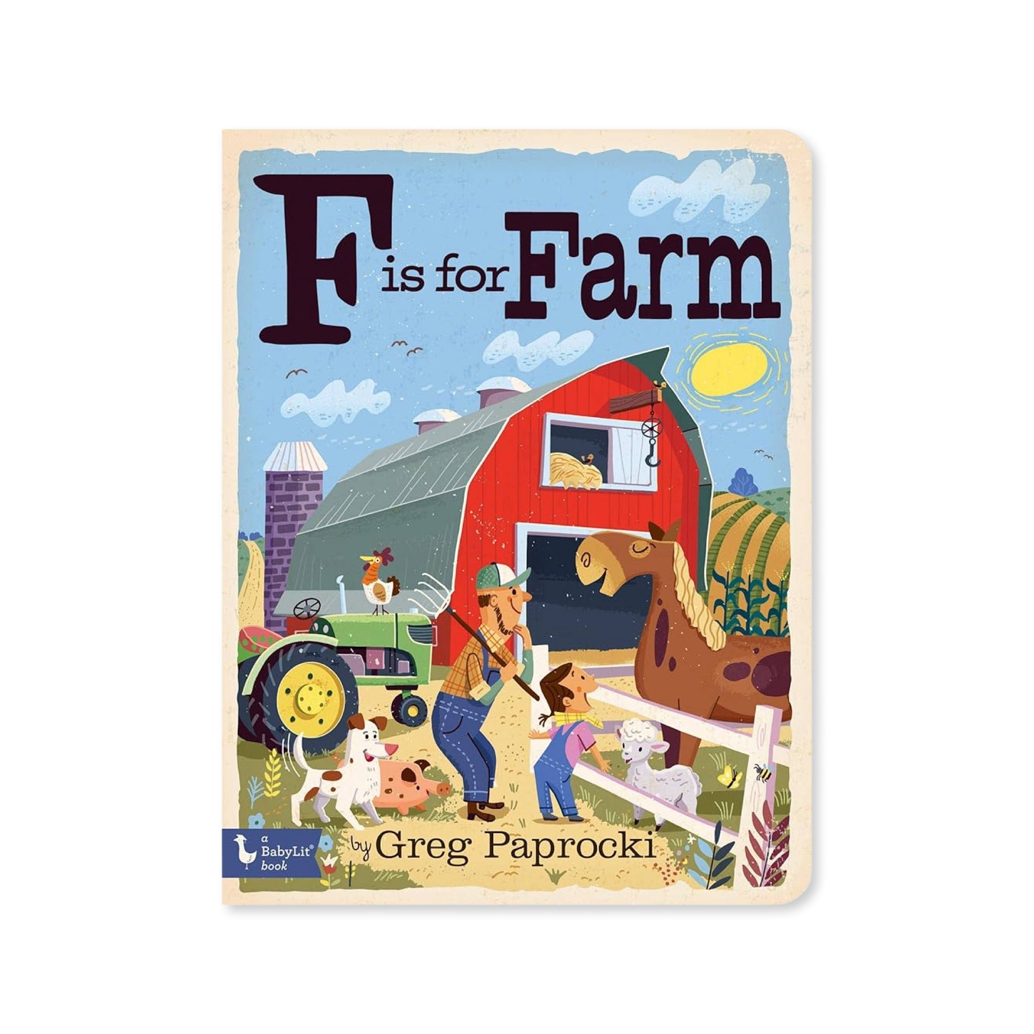 F is for Farm: Alphabet Board Book - bubblegum market