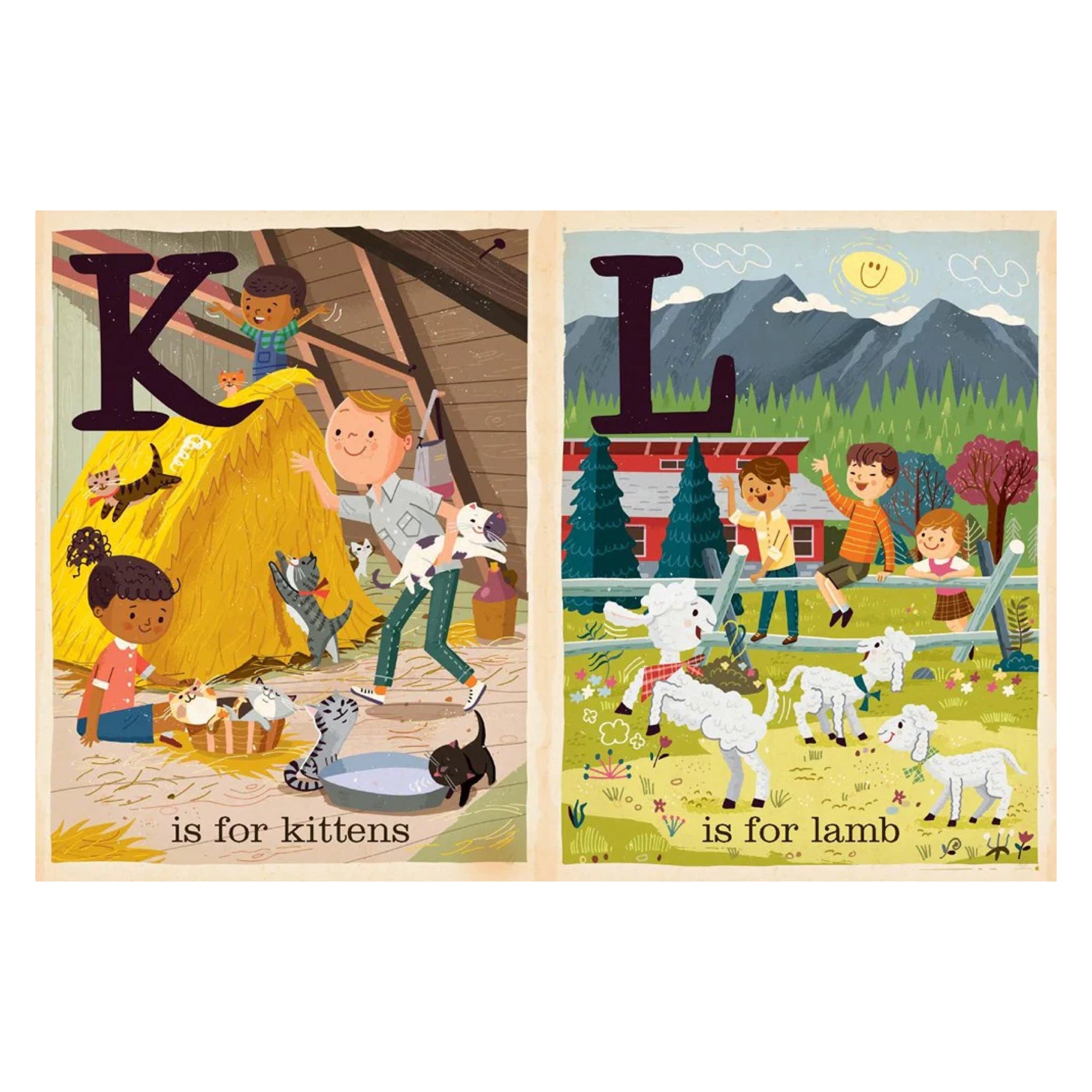 F is for Farm: Alphabet Board Book - bubblegum market