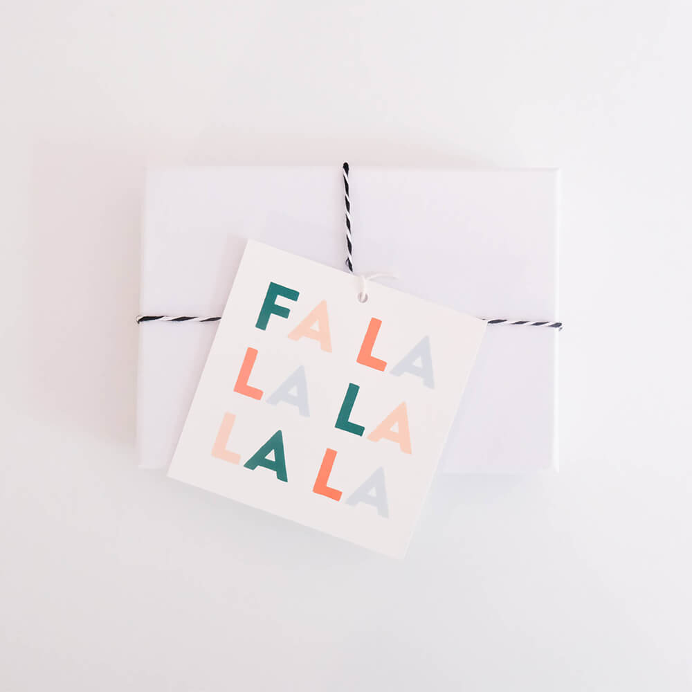 Fa La La Gift Tags (Set of 8) - bubblegum market
