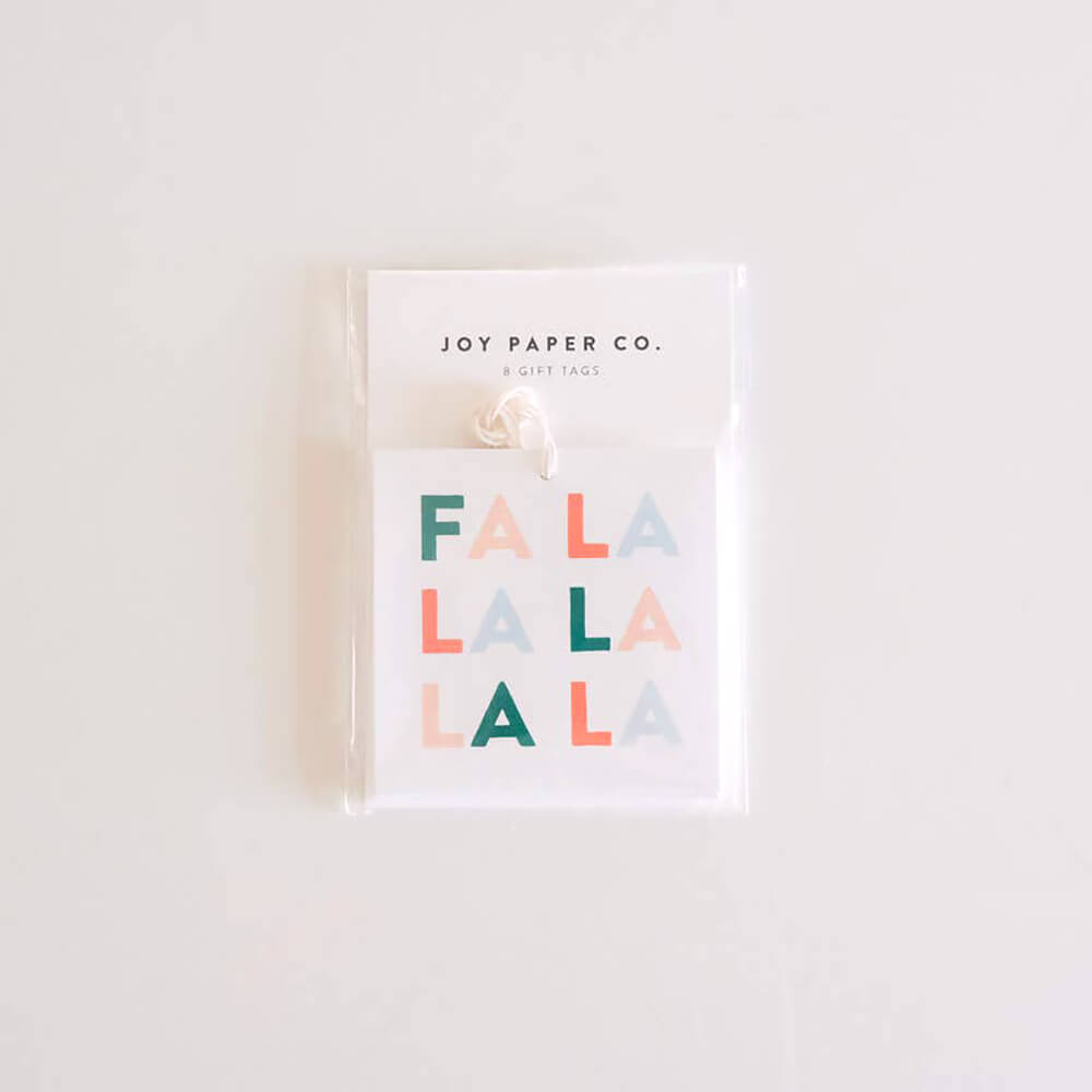 Fa La La Gift Tags (Set of 8) - bubblegum market
