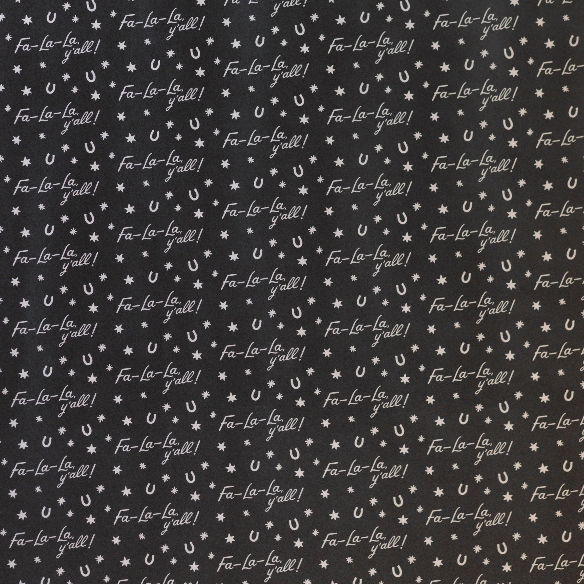 Fa La La Y'all! Holiday Wrapping Paper (Continuous Roll) - bubblegum market