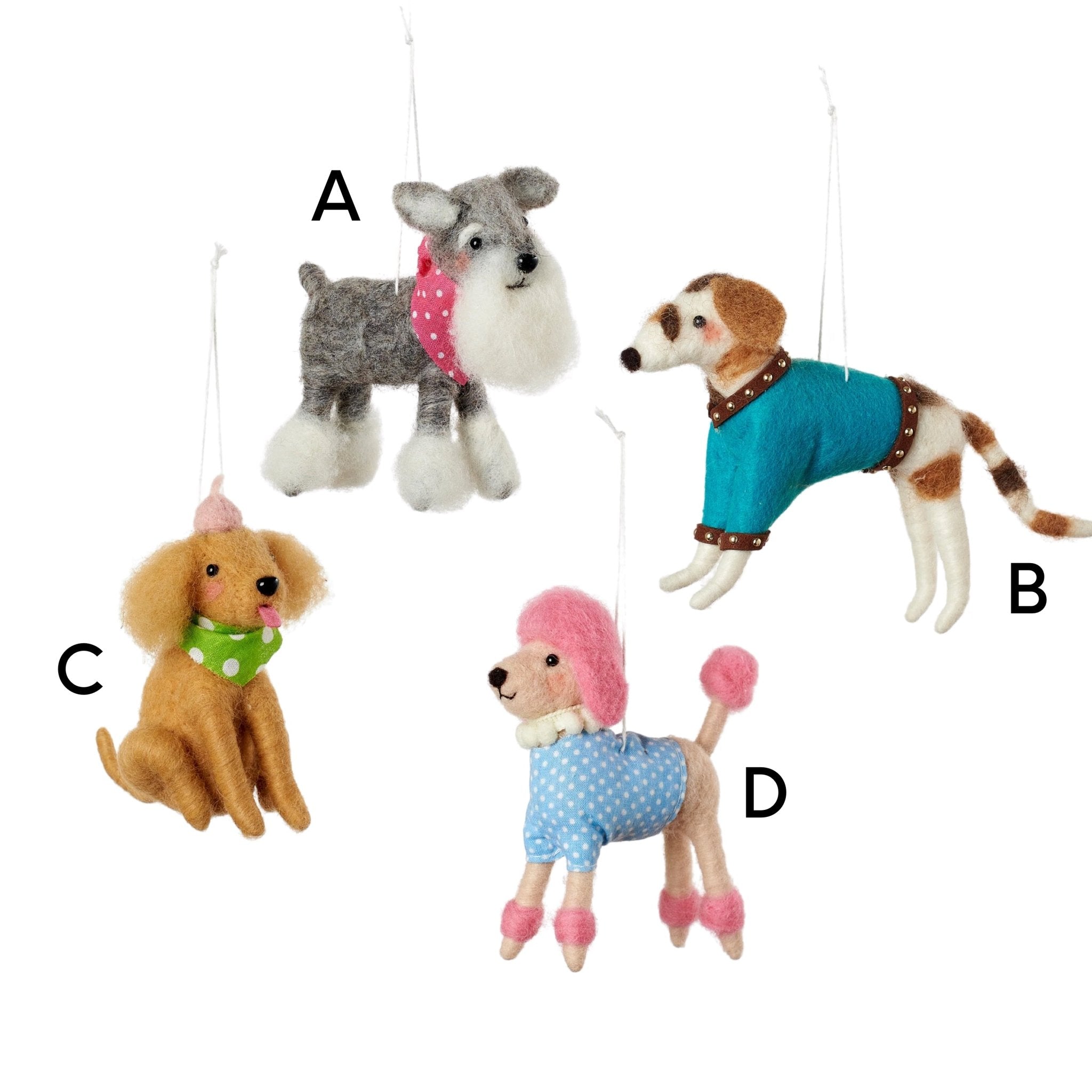 Fancy Dog Ornament 5" - bubblegum market