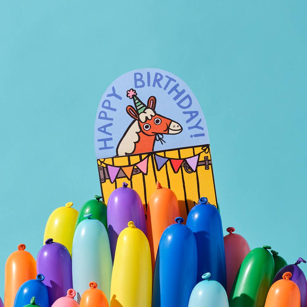 Farmyard Fold Out Birthday Card - bubblegum market