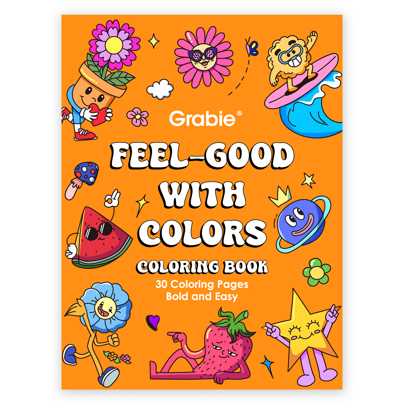 Feel Good with Colors Coloring Book - bubblegum market