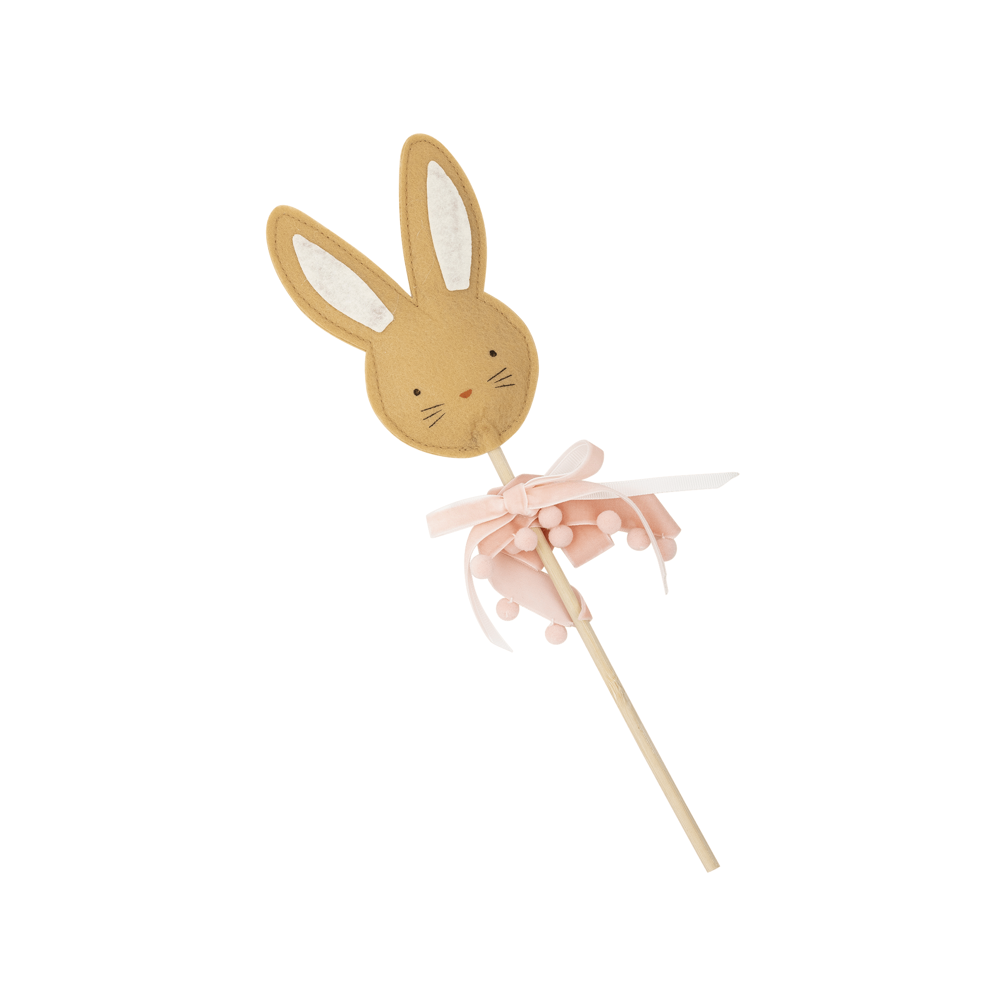 Felt Rabbit Wand - bubblegum market
