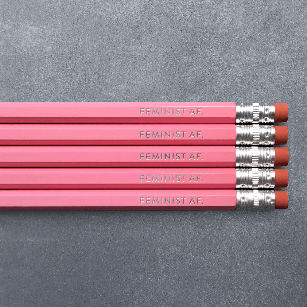 FEMINIST AF Pink Pencil Pack - bubblegum market