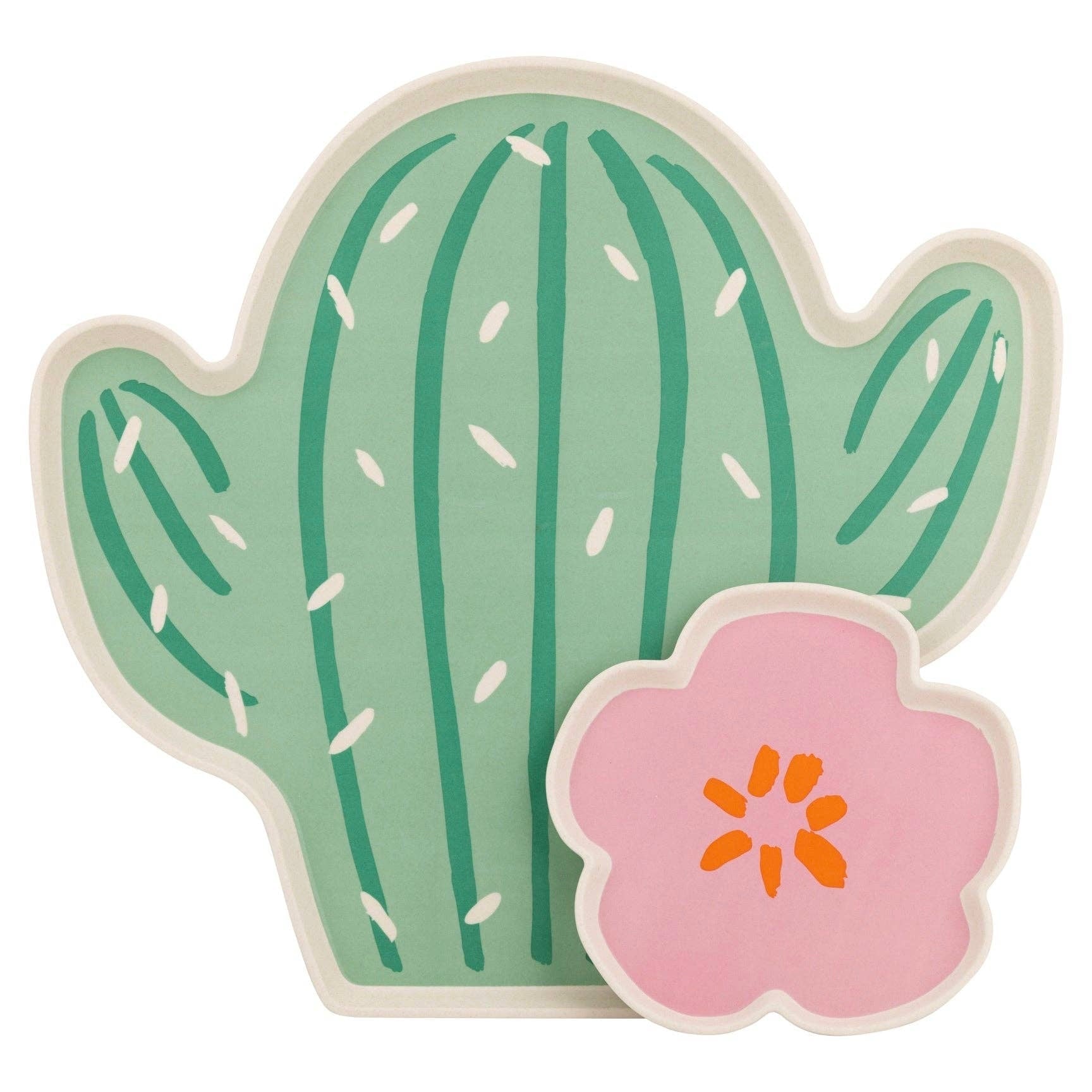 Fiesta Cactus Bamboo Tray Set - bubblegum market