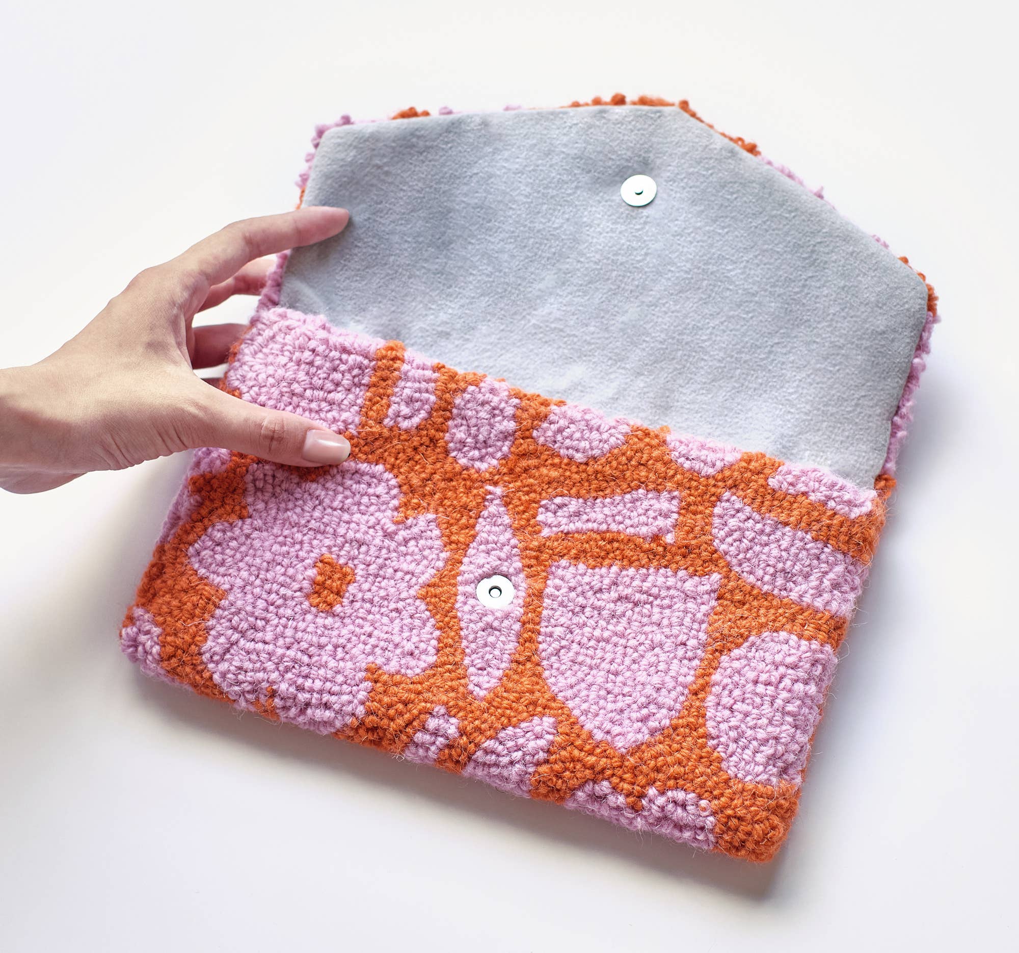 Floral Hook Clutch - bubblegum market