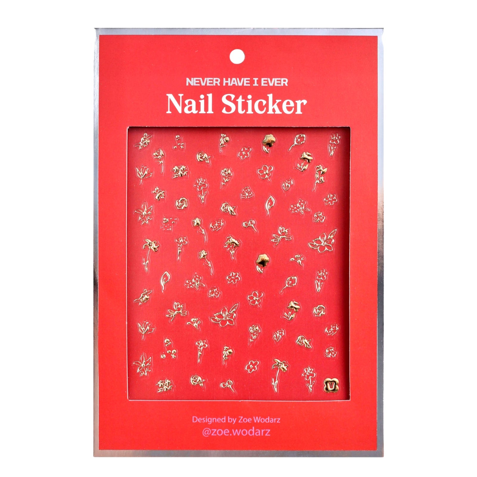 Flower Gold Nail Stickers - bubblegum market