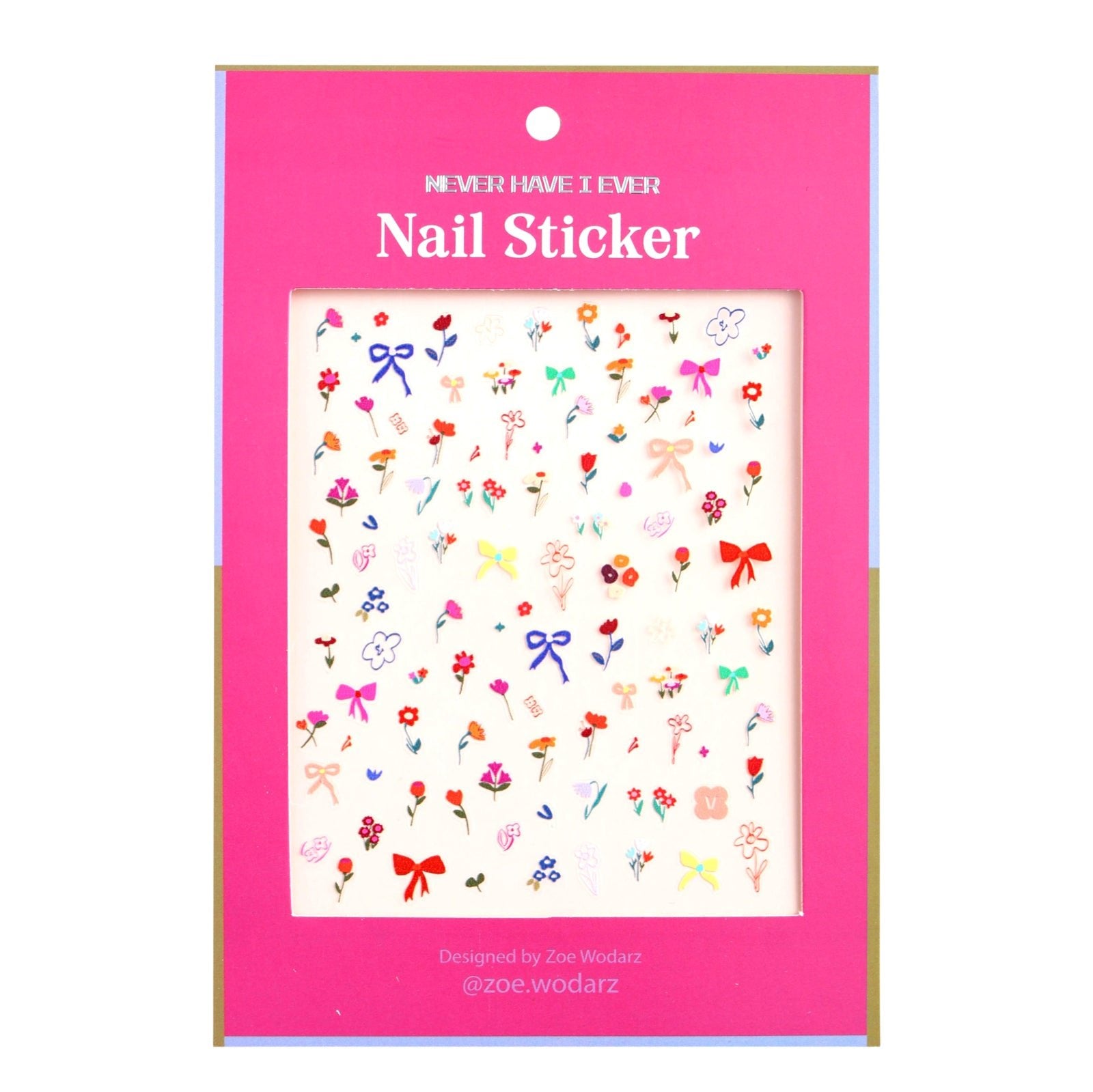Flower Pop Nail Sticker - bubblegum market