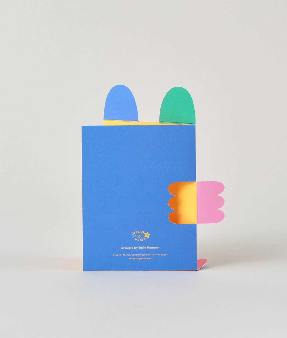 Fold Out Bear Kid's Birthday Card - bubblegum market