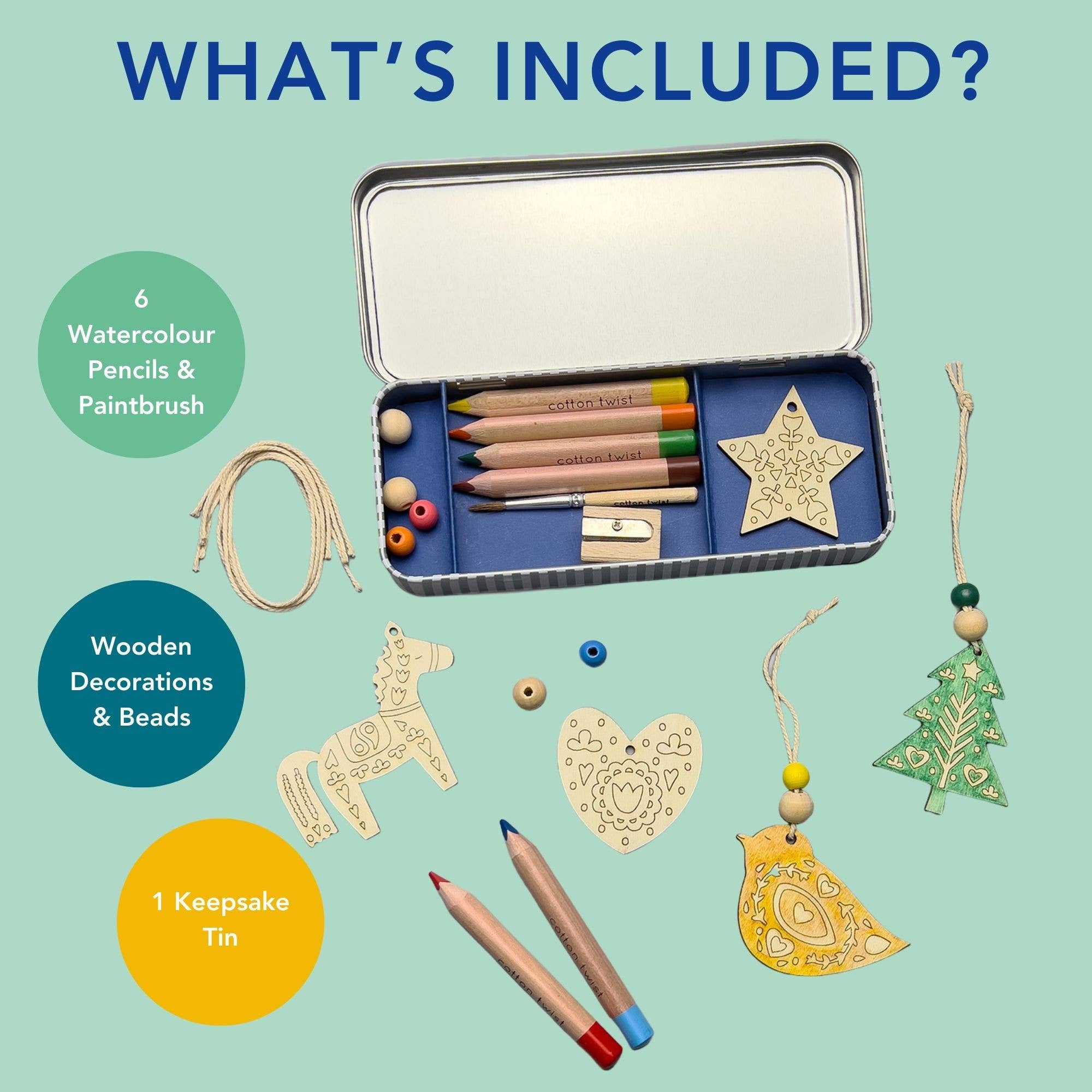 Folk Art Christmas Ornament Kit - bubblegum market