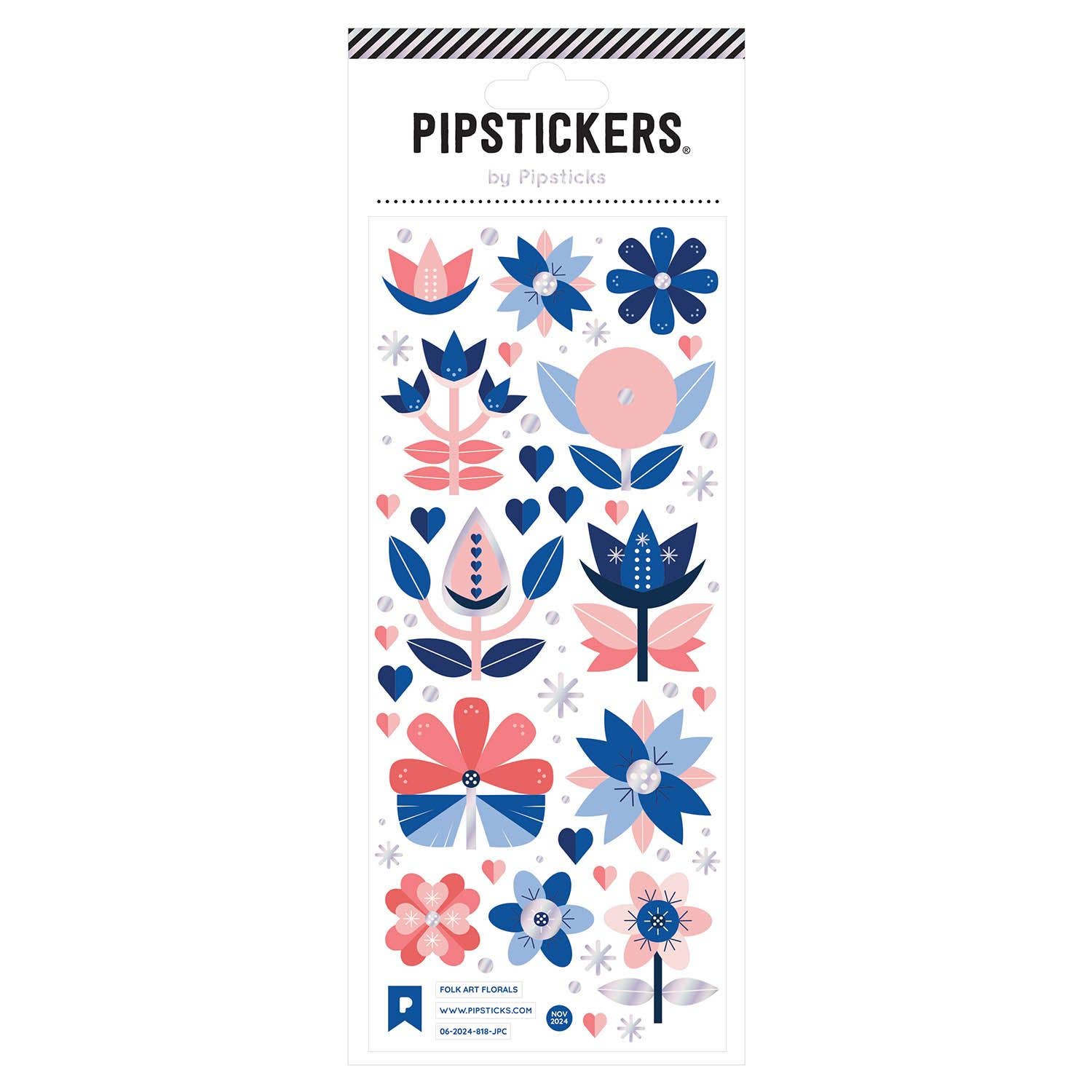 Folk Art Florals Stickers - bubblegum market