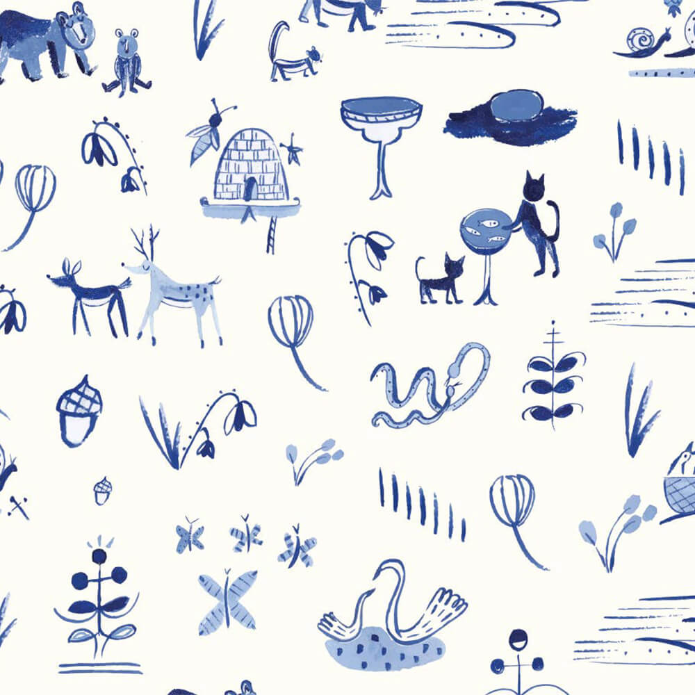 Forest Animals Wrapping Paper Sheets (Roll of 3) - bubblegum market