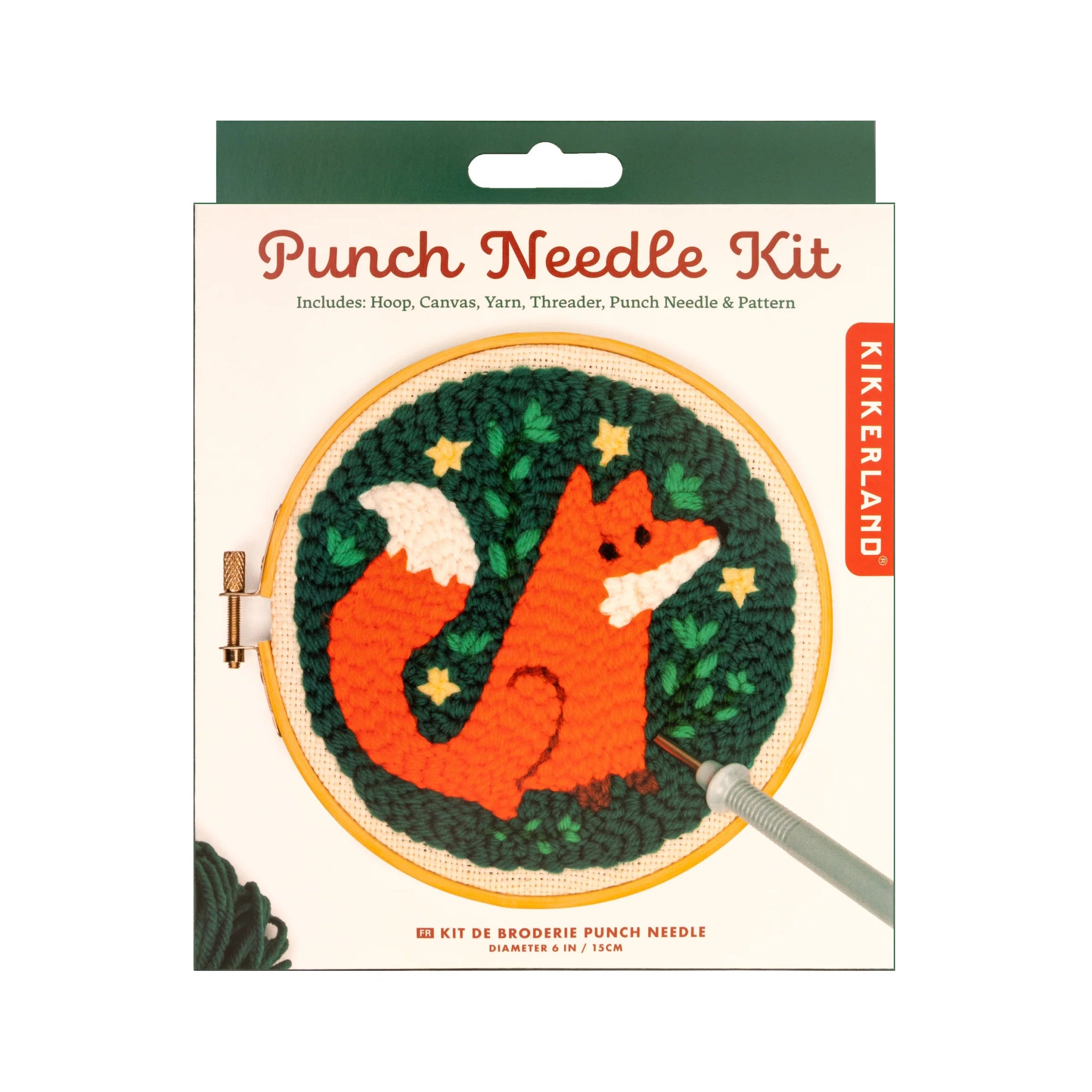 Fox Punch Needle Kit - bubblegum market