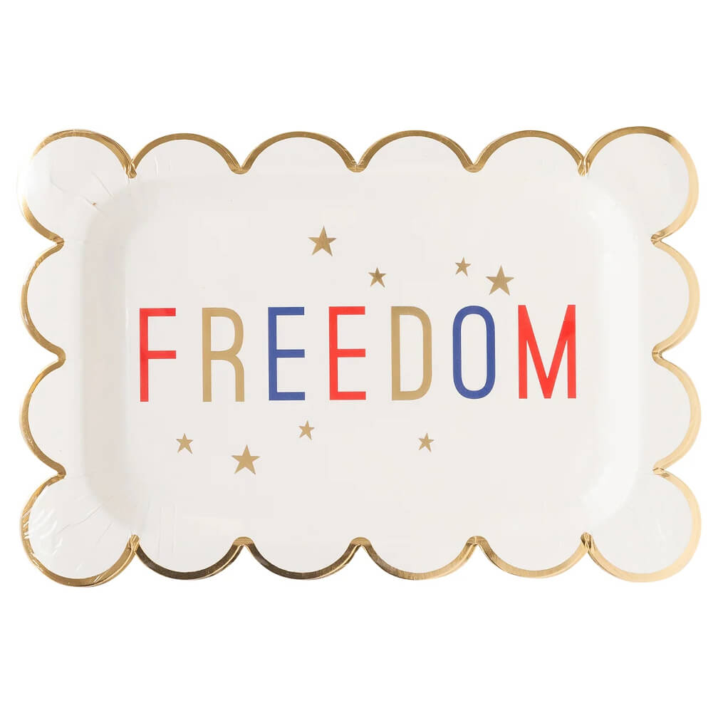 freedom-scalloped-paper-plates-red-white-blue-gold-memorial-day-4th-of-july-celebration-party-bbq