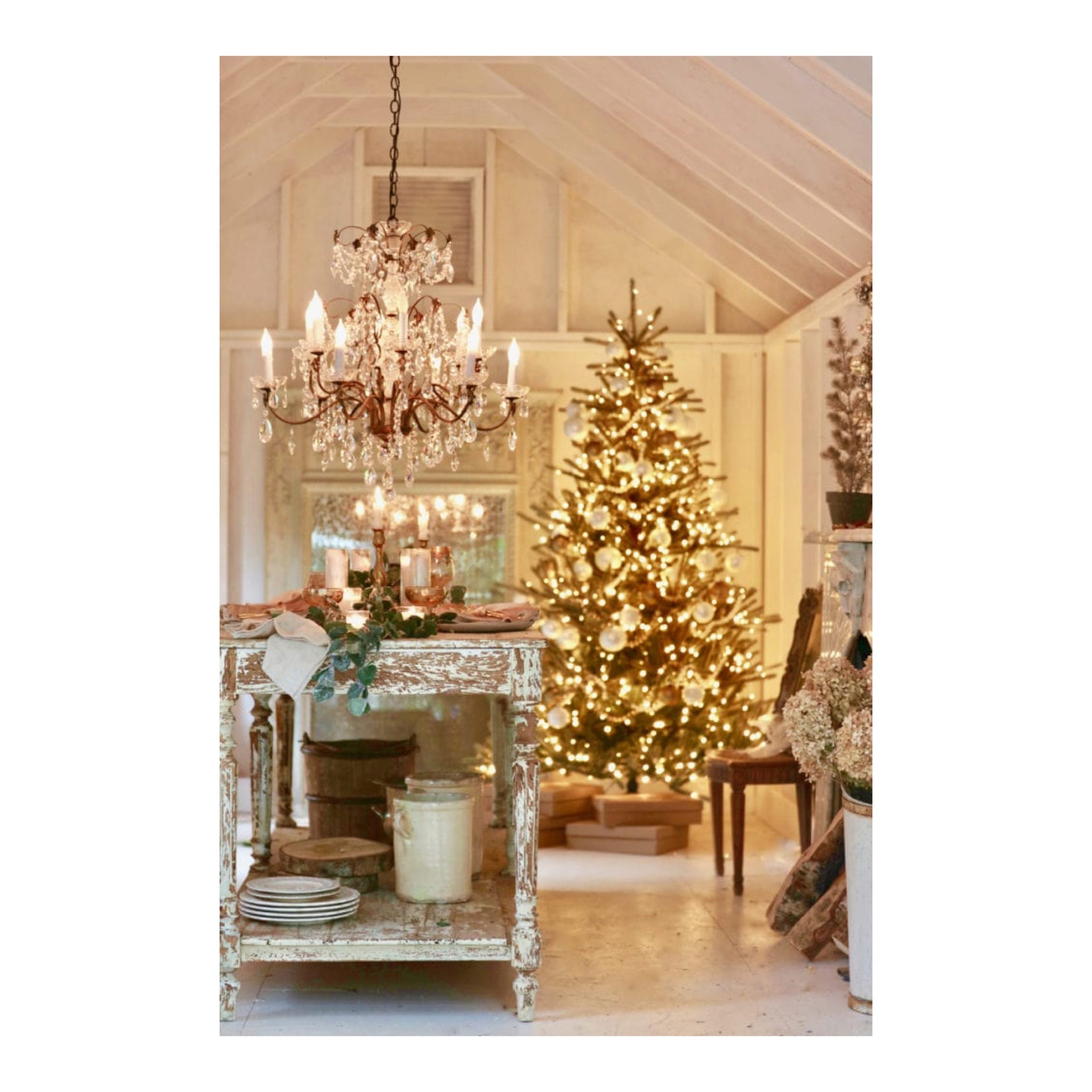 French Country Cottage Christmas - bubblegum market