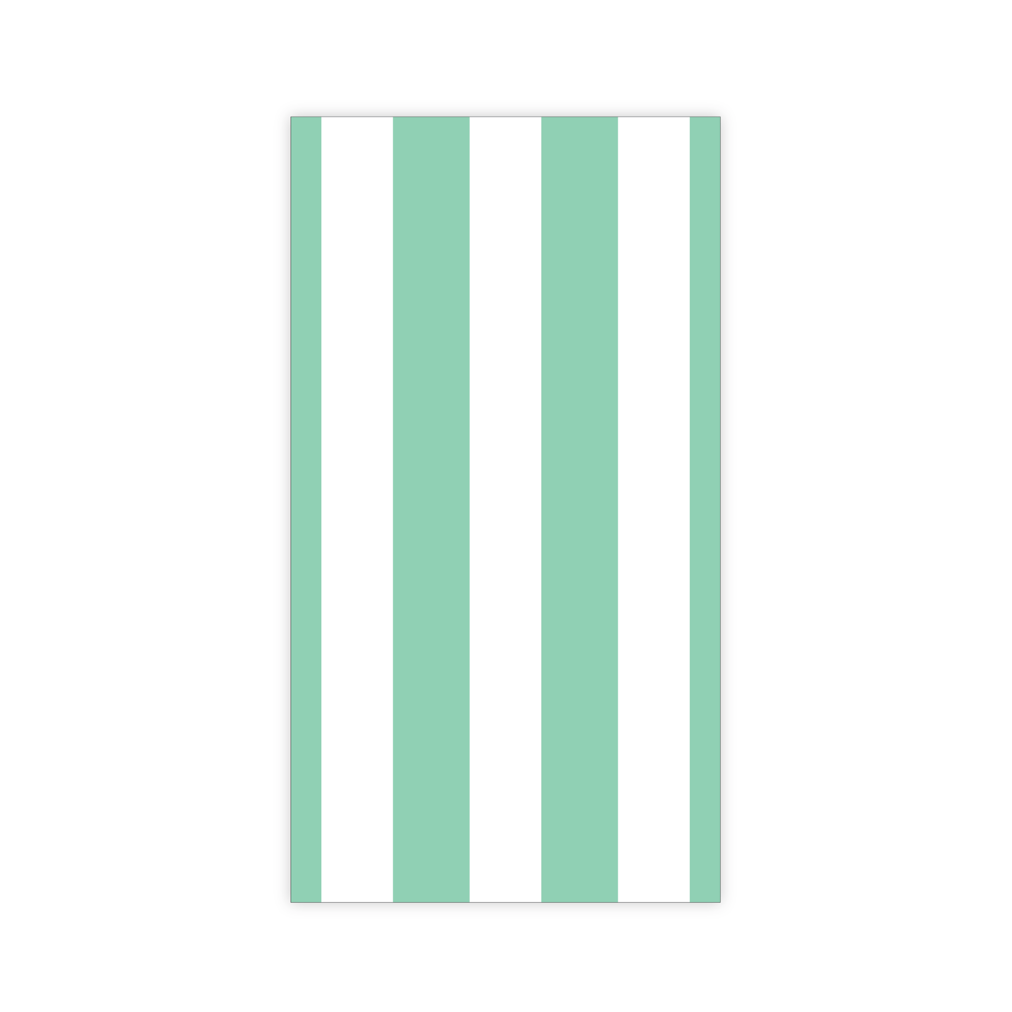 Fresh Mint Cabana Stripe Guest Towel Napkins - bubblegum market
