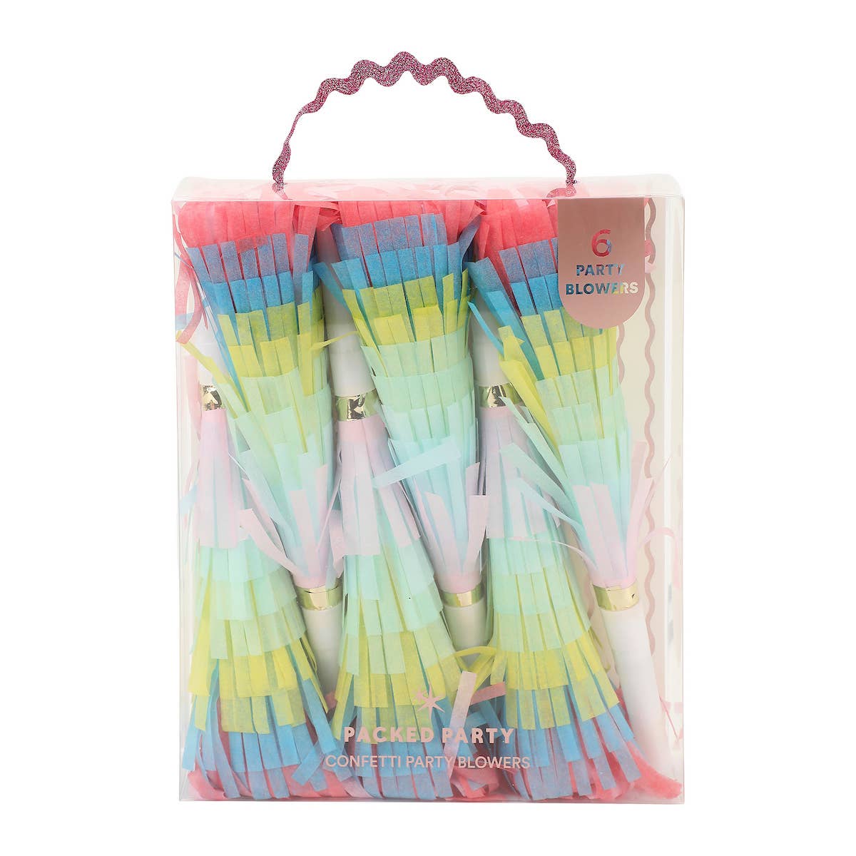 Frill Seeker Fringe Party Blowers Set - bubblegum market