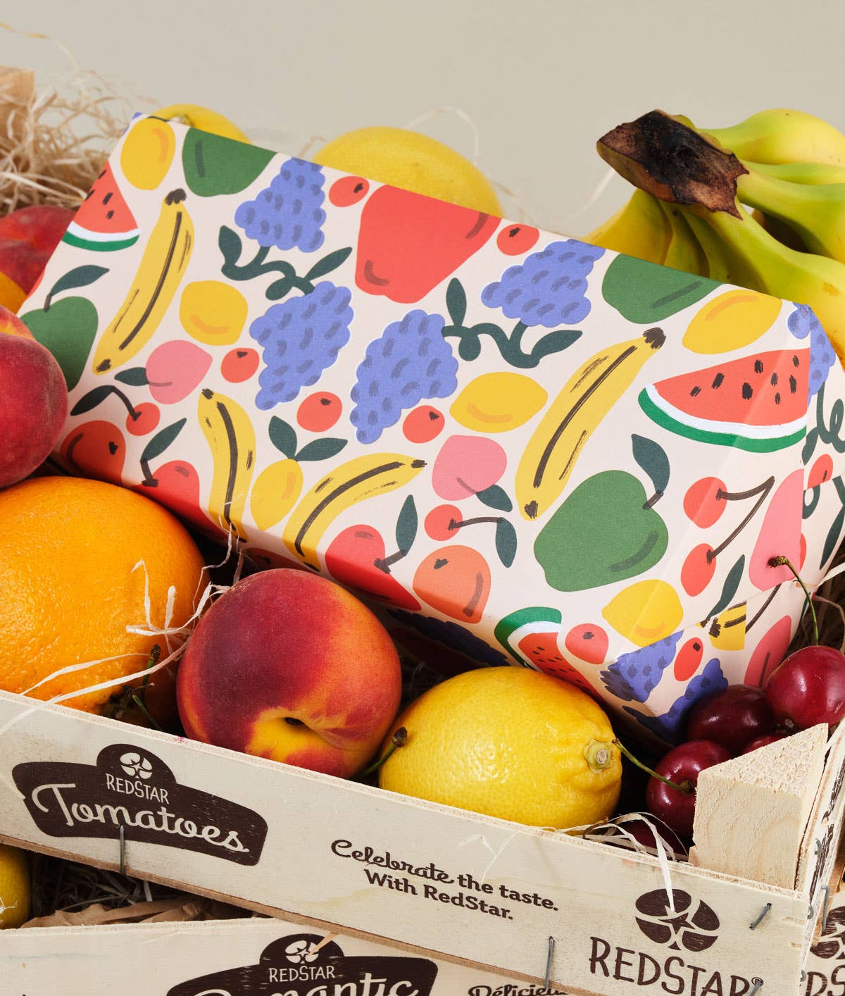 'Fruit Cocktail' Gift Wrap Sheet - bubblegum market