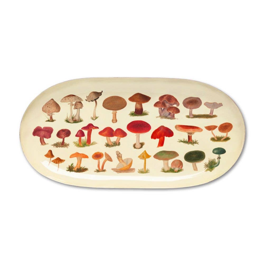 Fungi Oval Enamel Tray - bubblegum market