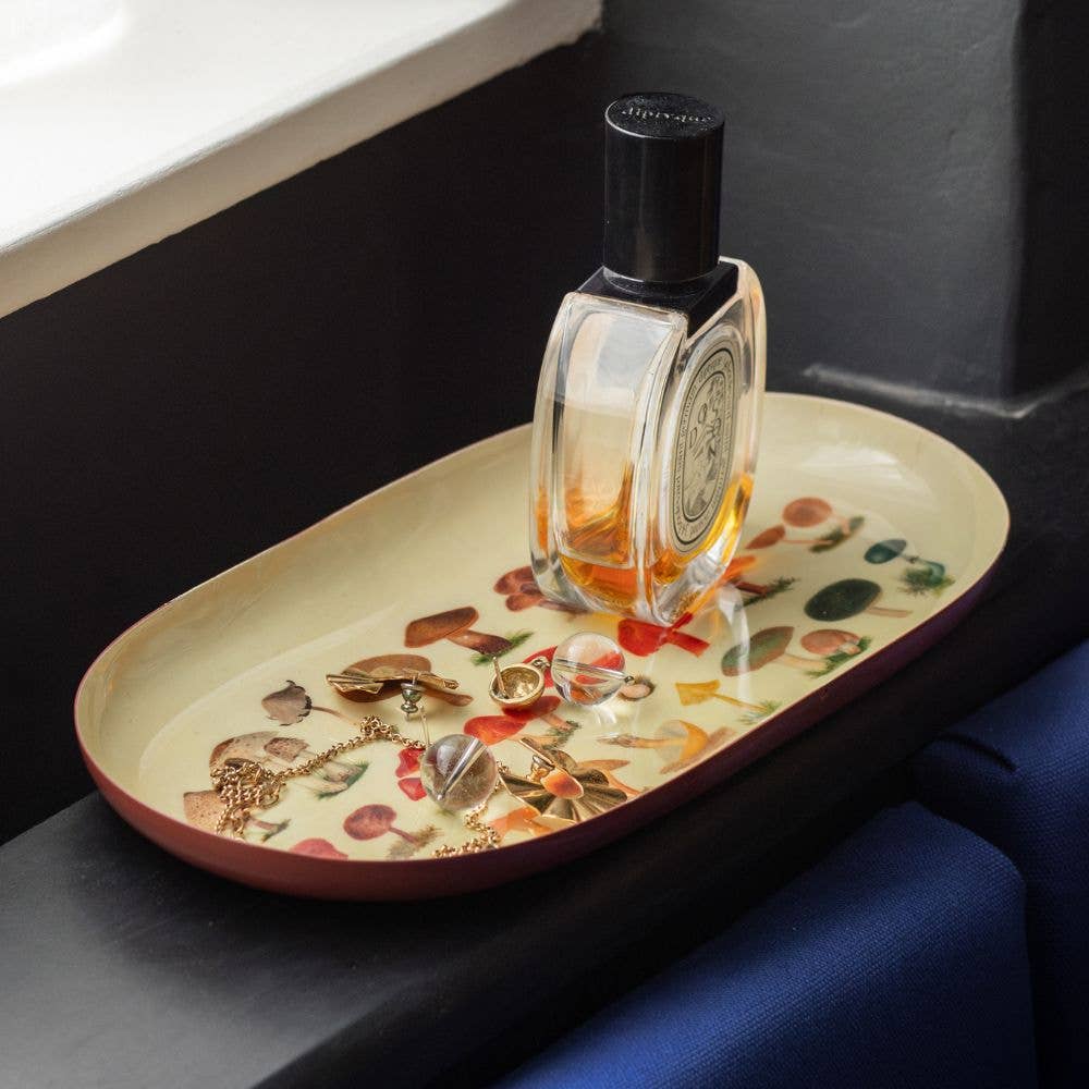 Fungi Oval Enamel Tray - bubblegum market