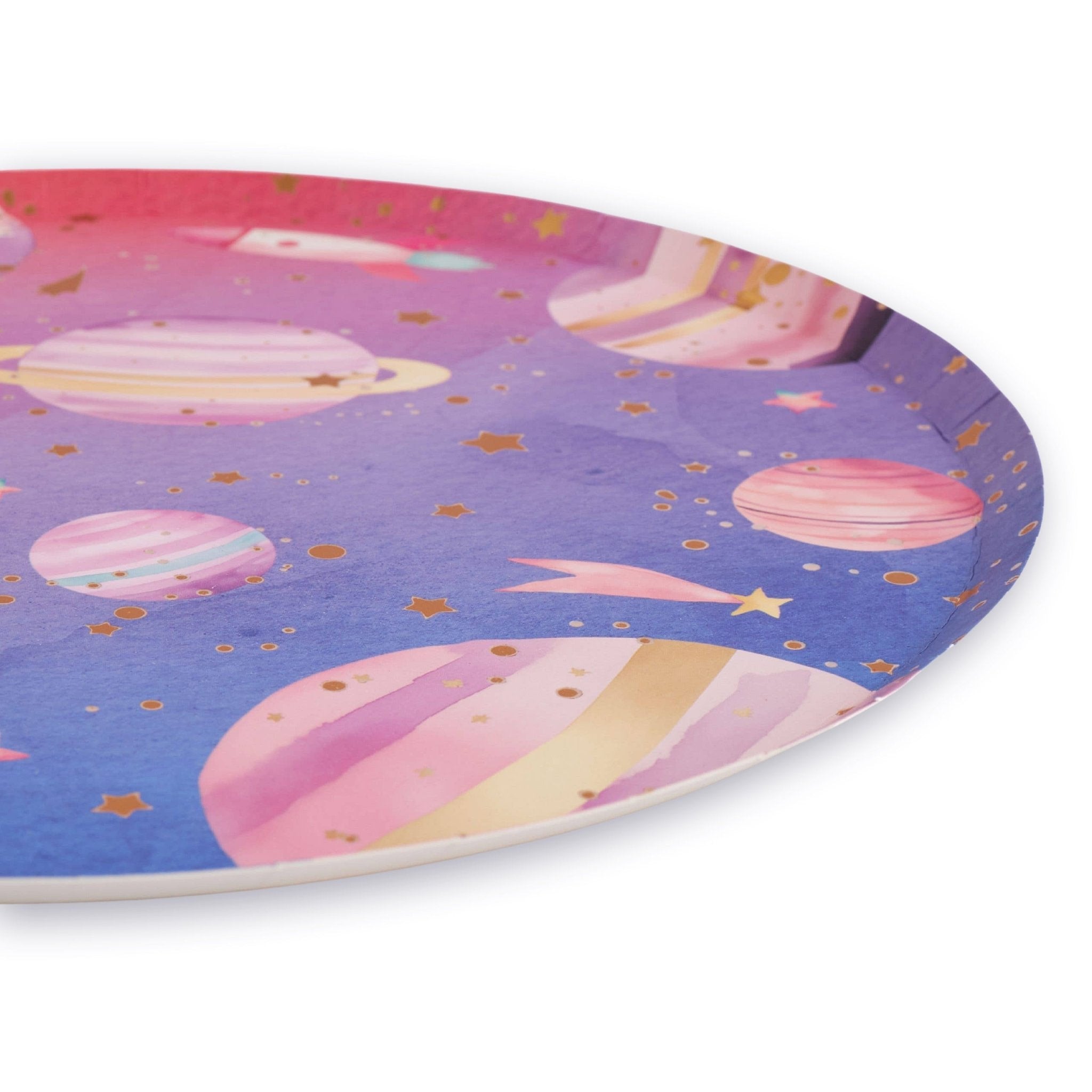 Galaxy Party Paper Plates 10" - bubblegum market