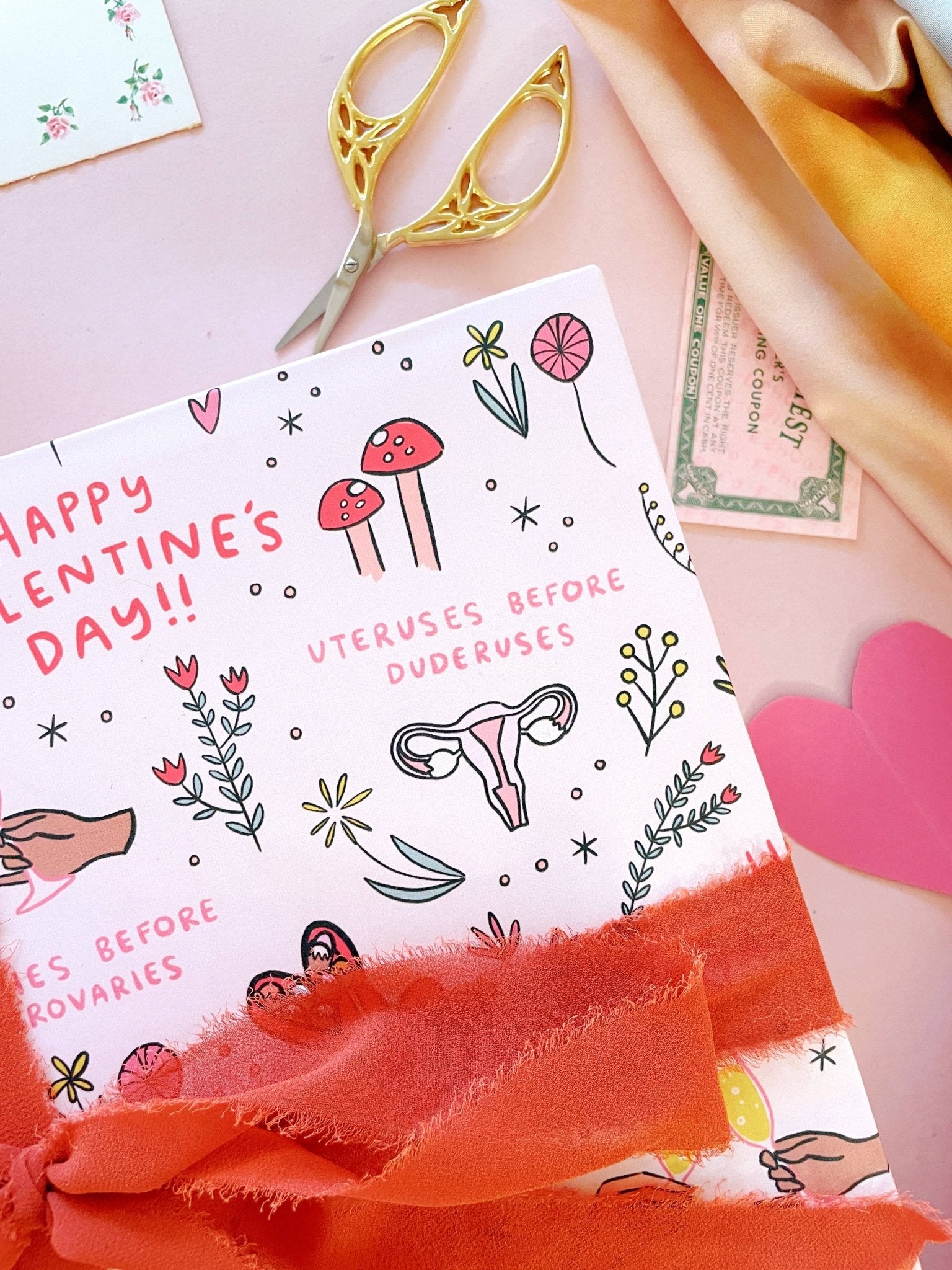 Galentine's Day Wrapping Paper Sheets (Roll of 3) - bubblegum market