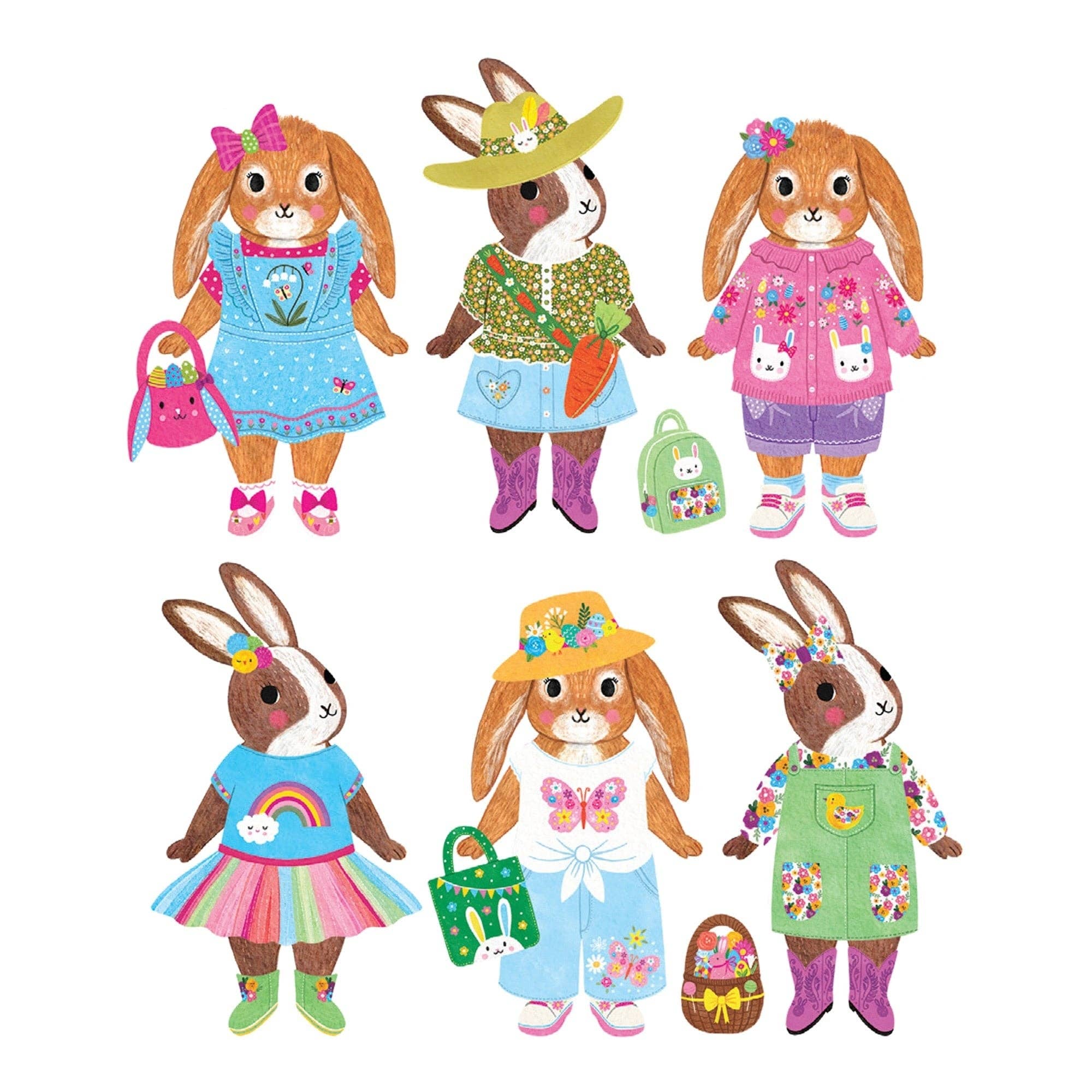 Garden Bunnies Magnetic Dress - Up Set - bubblegum market