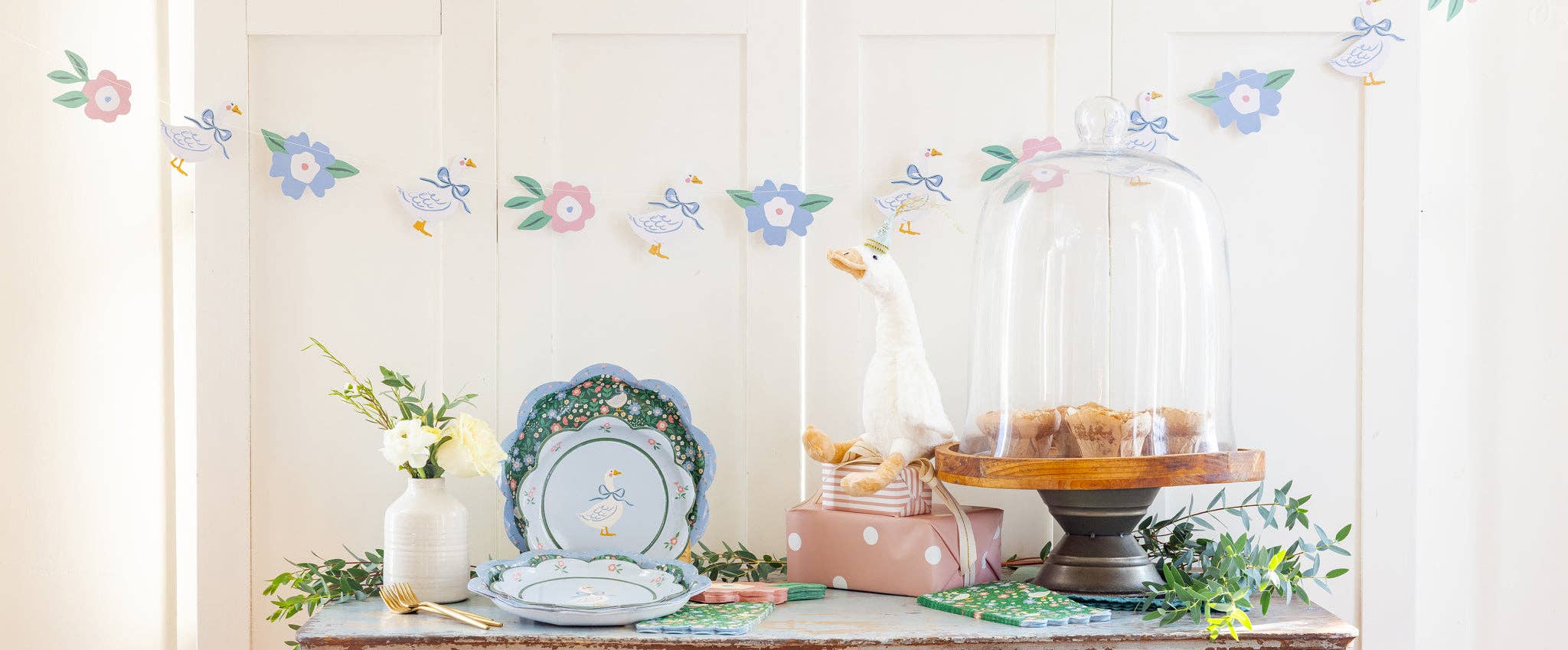 Garden Goose Banner - bubblegum market