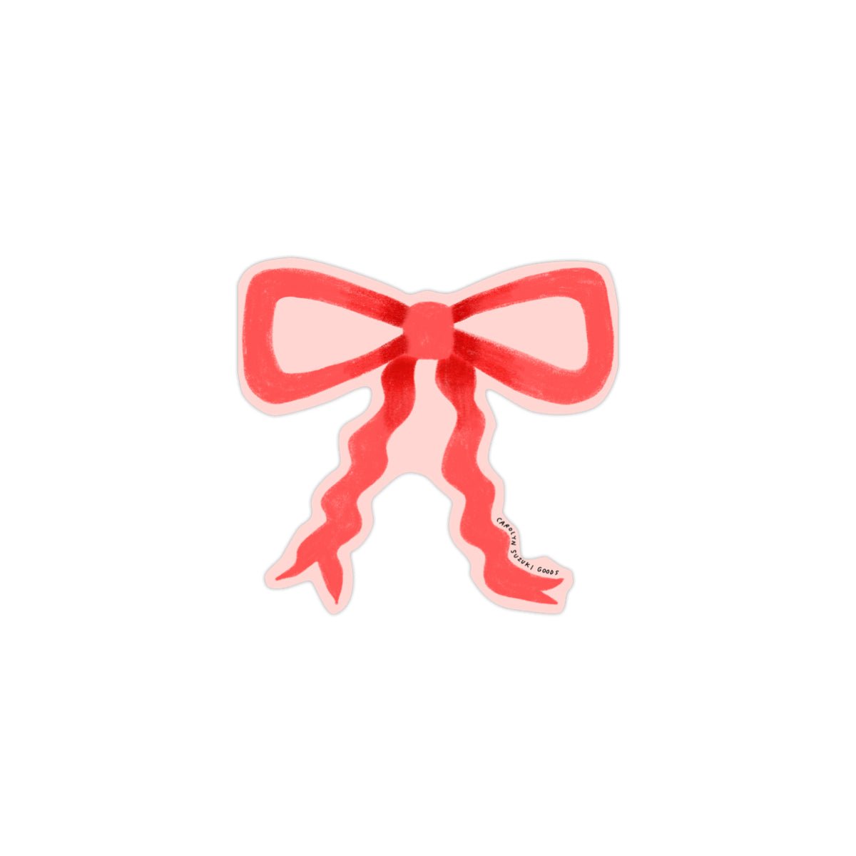 Georgie's Bow Vinyl Sticker - bubblegum market