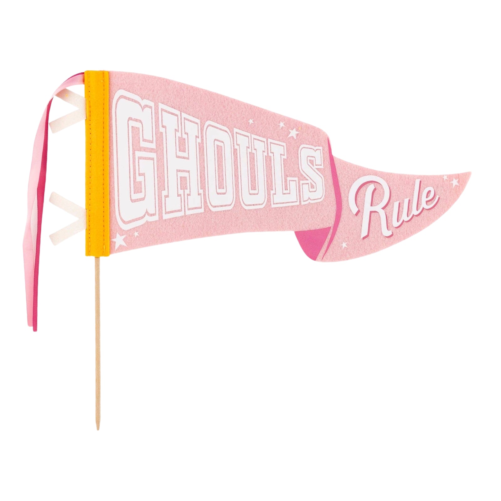 GHOULS RULE Halloween Felt Pennant Banner - bubblegum market