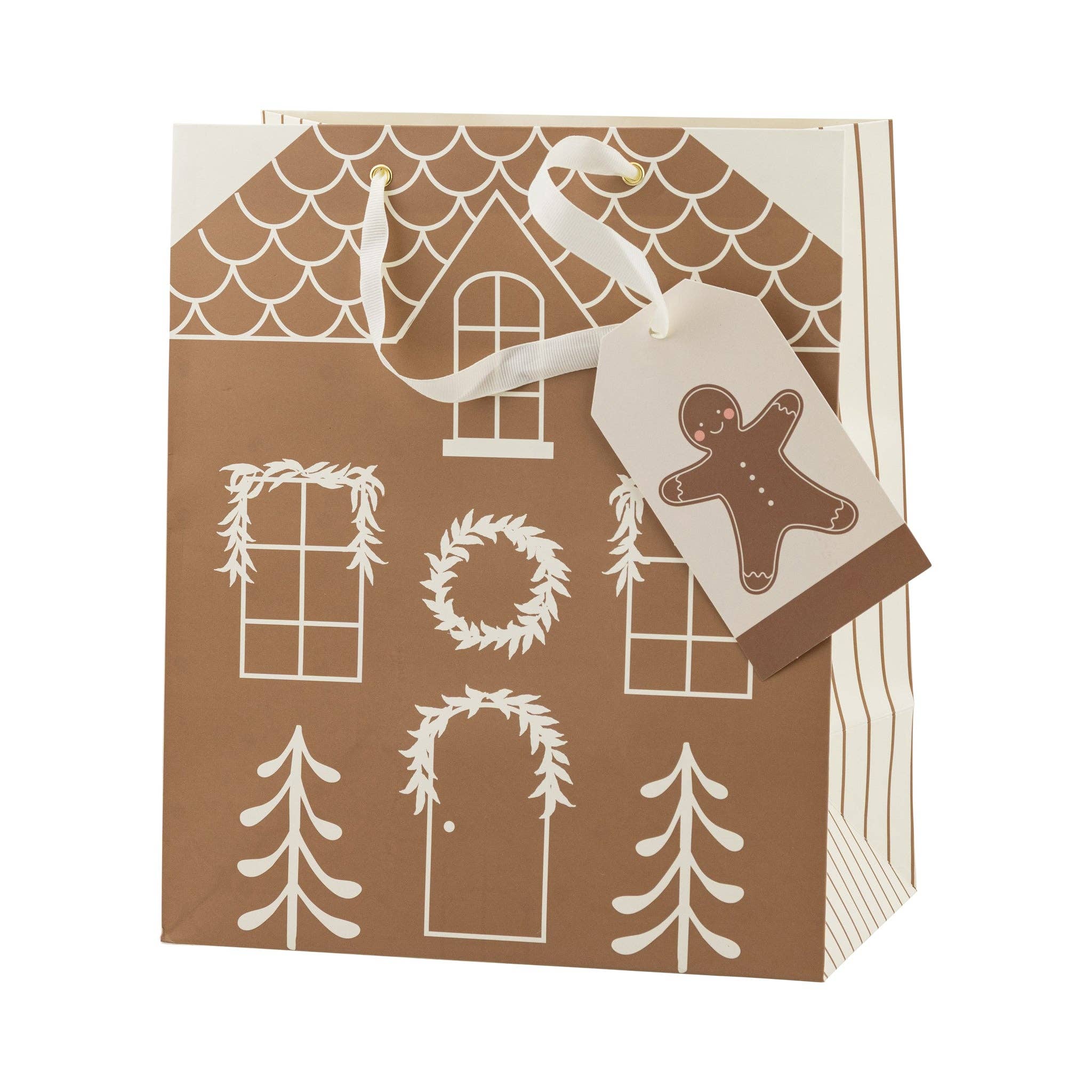 Gingerbread Holiday Gift Bags (Set of 3) - bubblegum market