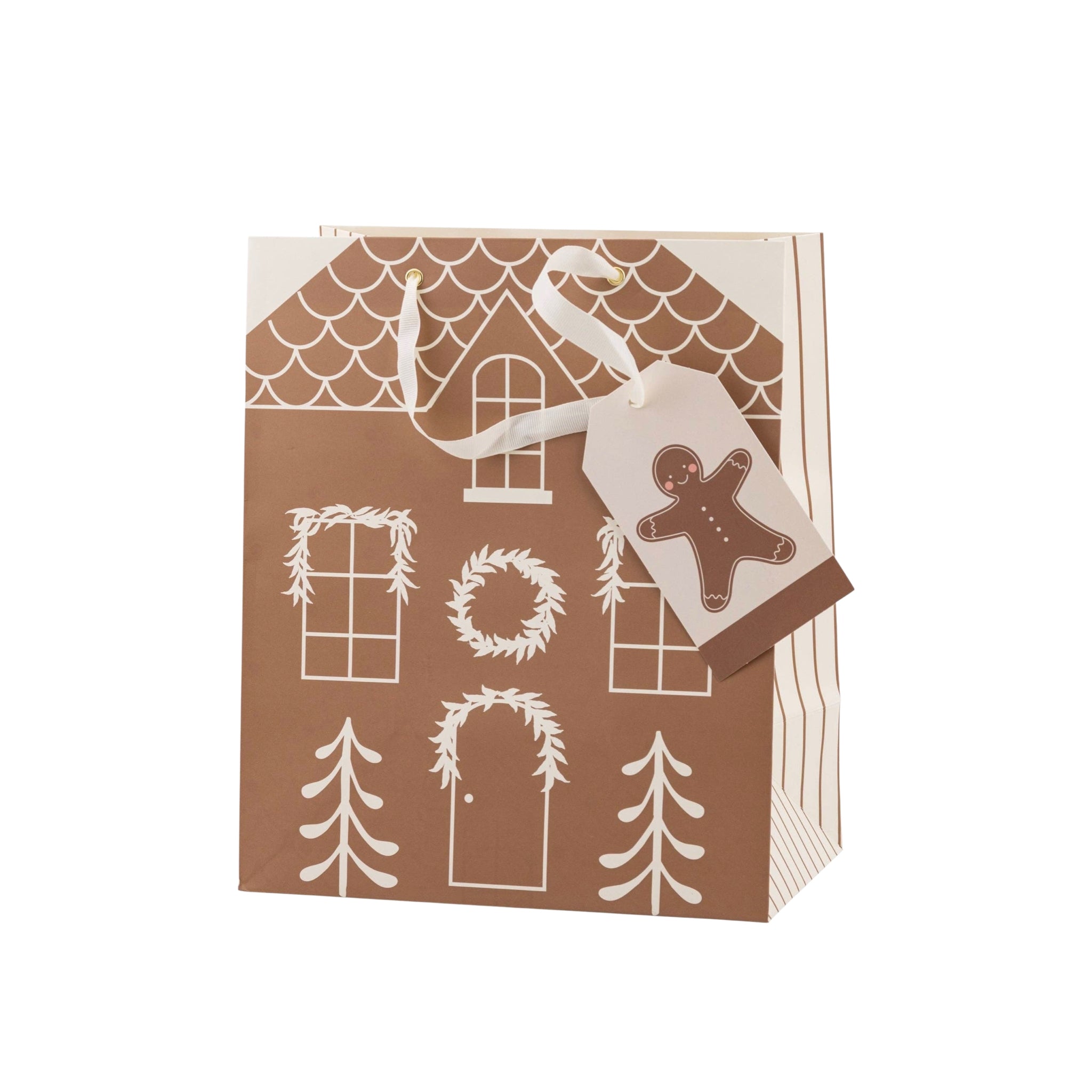 Gingerbread Holiday Gift Bags (Set of 3) - bubblegum market