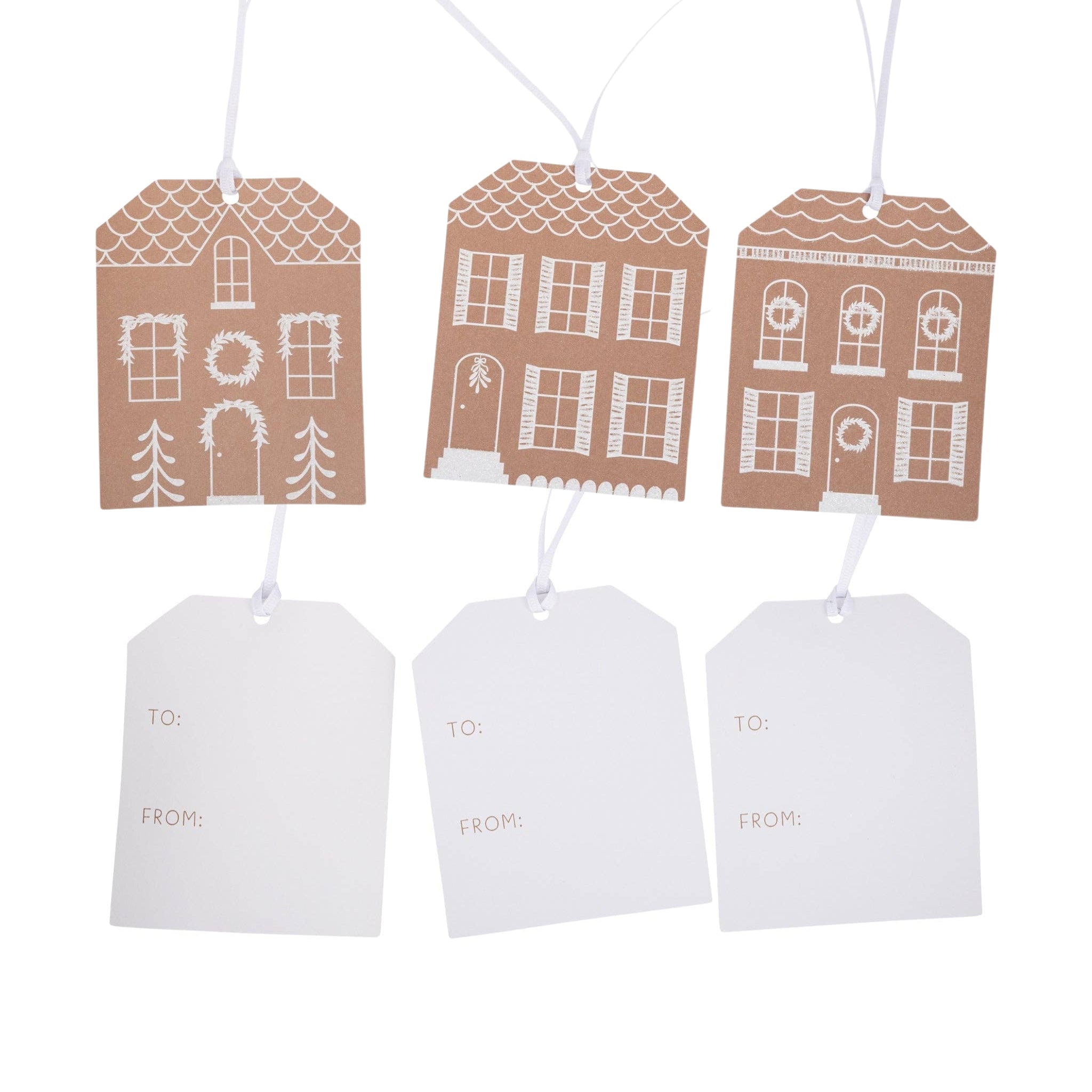 Gingerbread House Gift Tag Set - bubblegum market