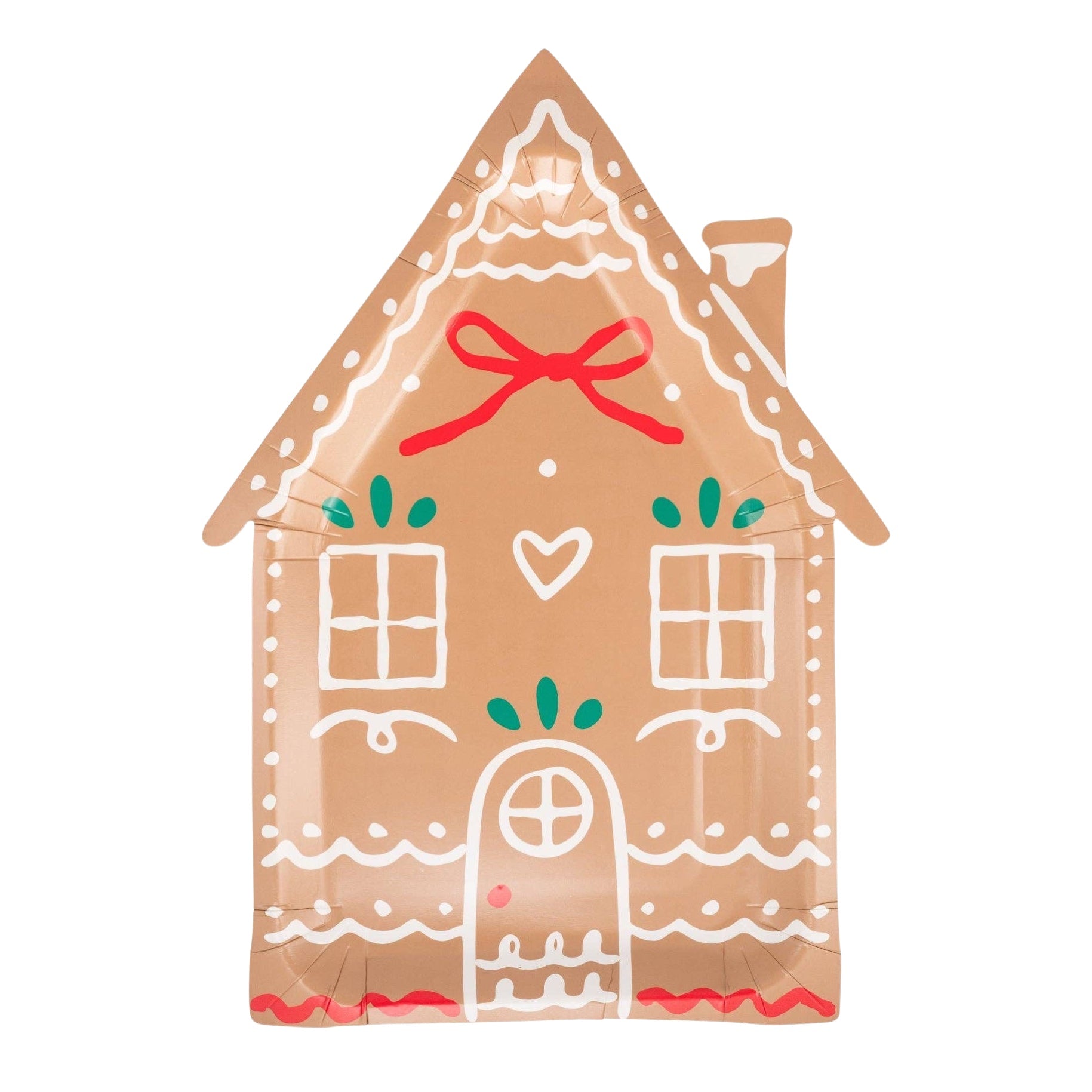 Gingerbread House Paper Plates 10" - bubblegum market